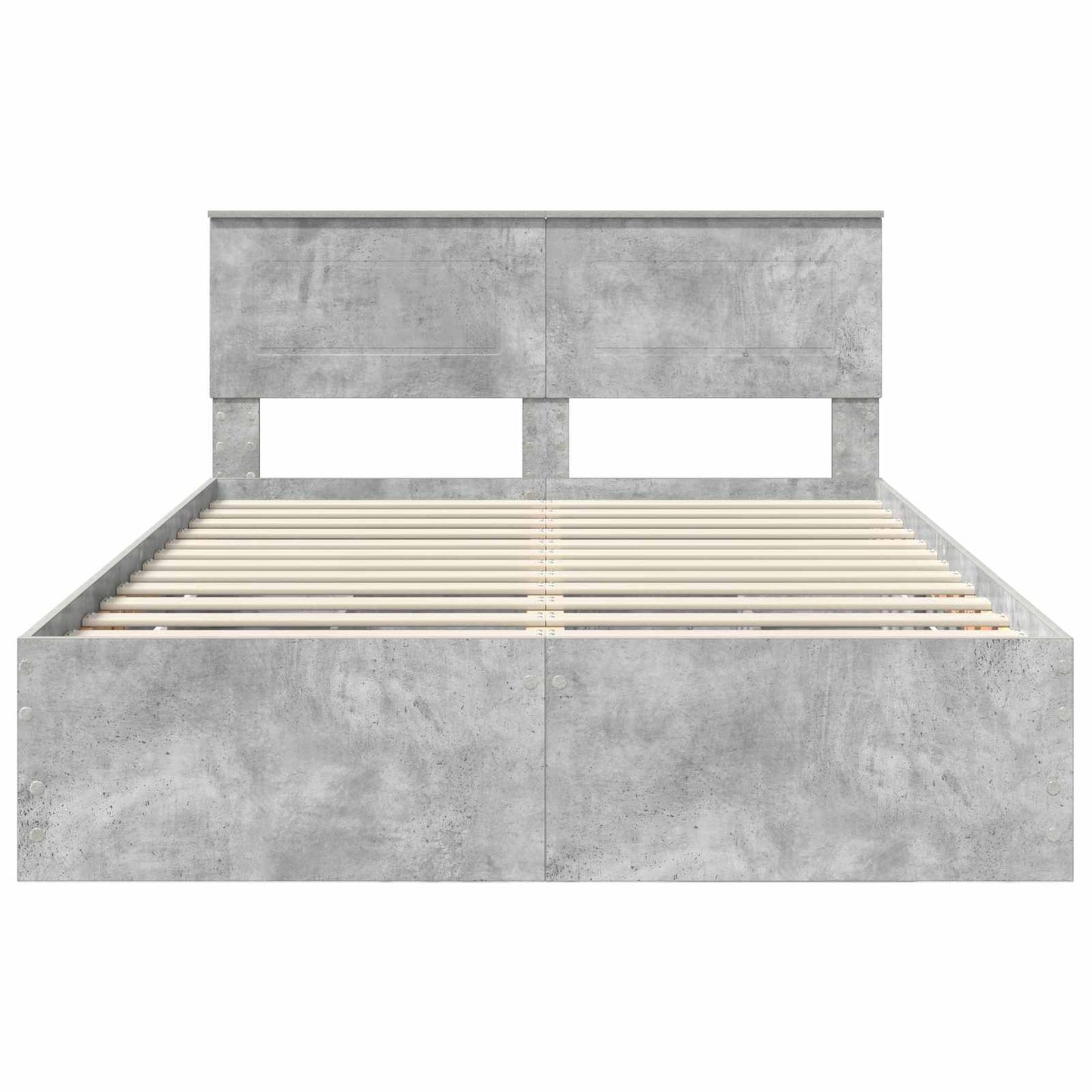 Ágykeret fiókkal tárolóval Beton Szürke 160 x 200 cm Mérnöki Fa