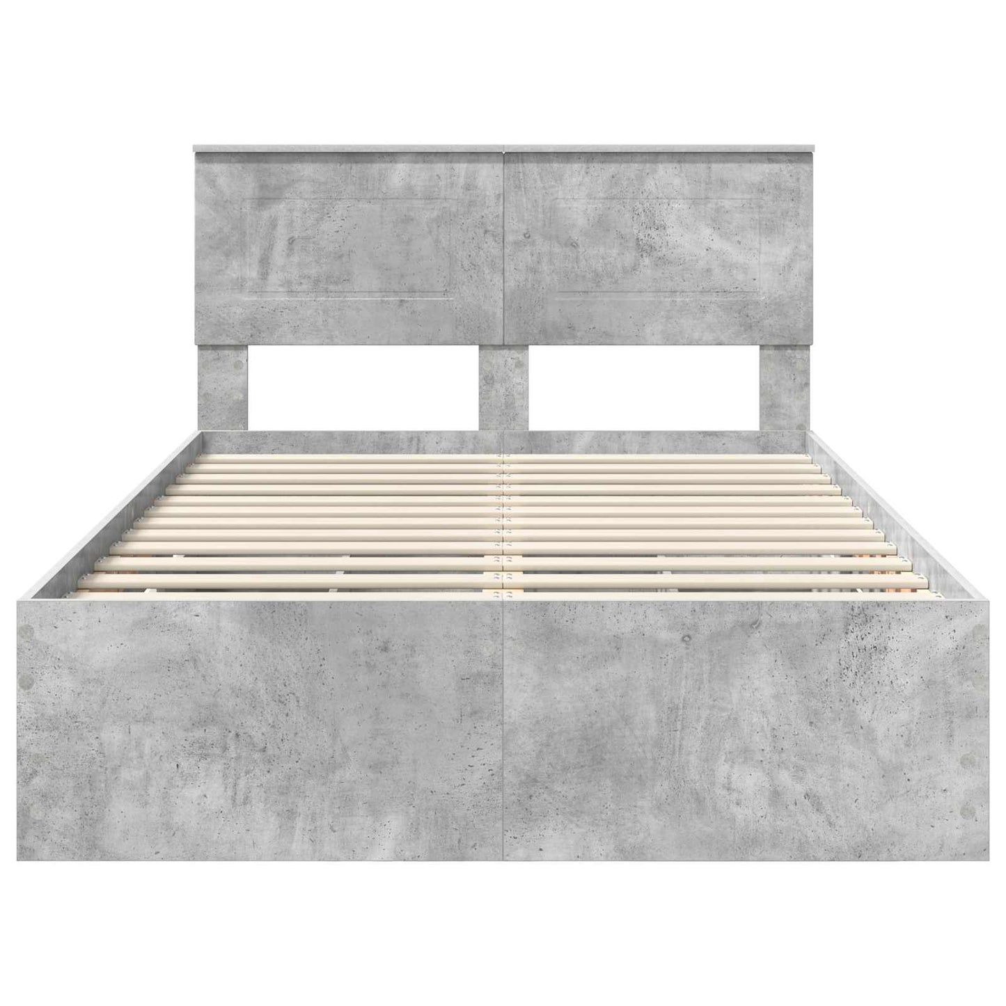 Ágykeret fiókkal tárolóval Beton Szürke 135 x 190 cm Mérnöki Fa