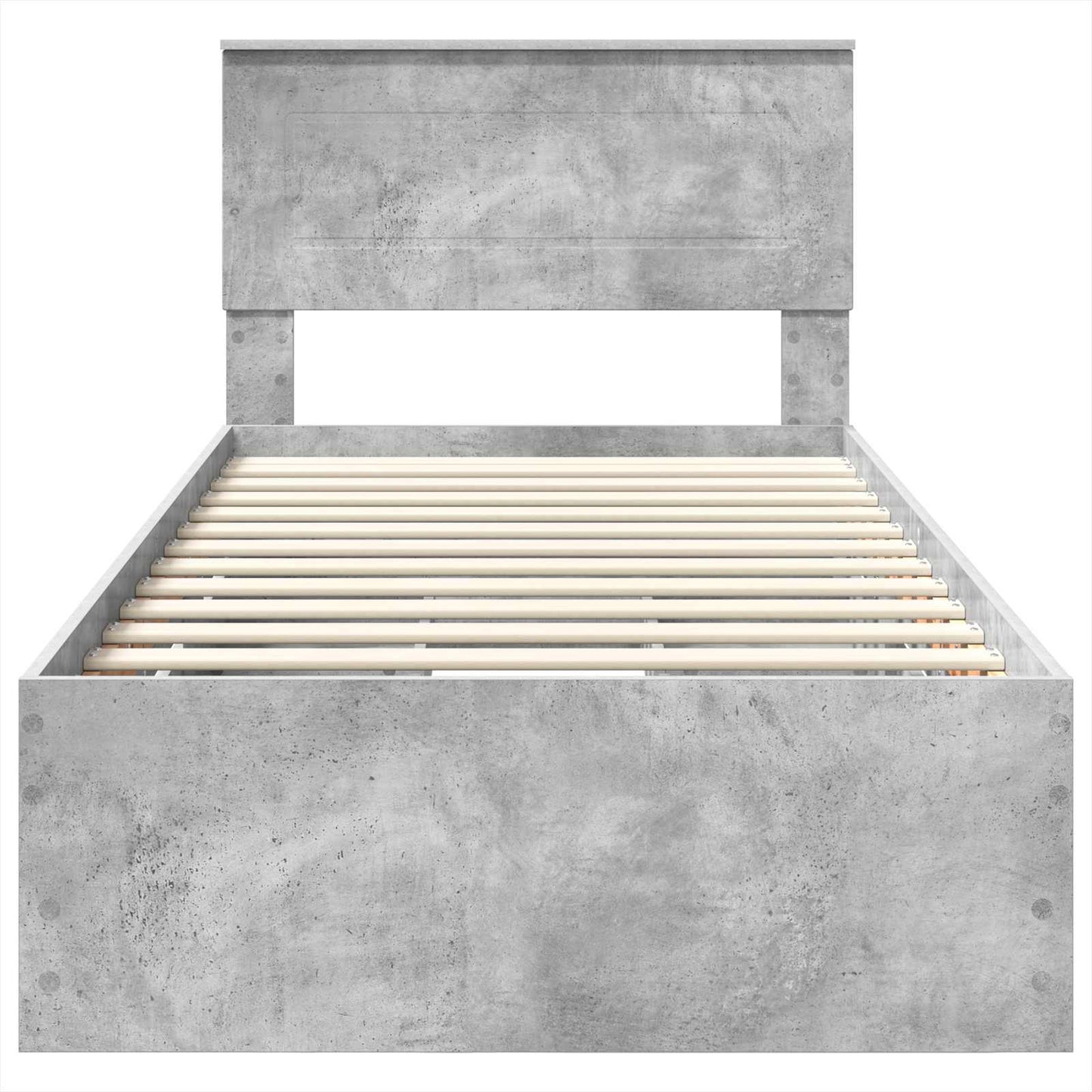 Ágykeret fiókkal tárolóval Beton Szürke 75 x 190 cm Mérnöki Fa
