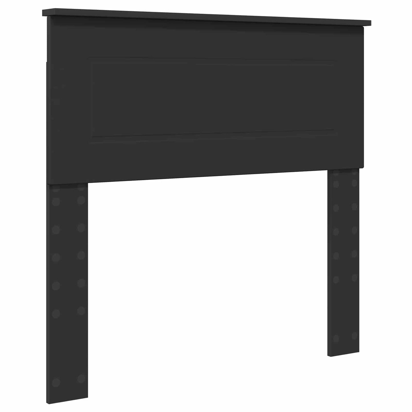 Ágykeret LED -es lámpákkal Fekete 100 x 200 cm Faanyag