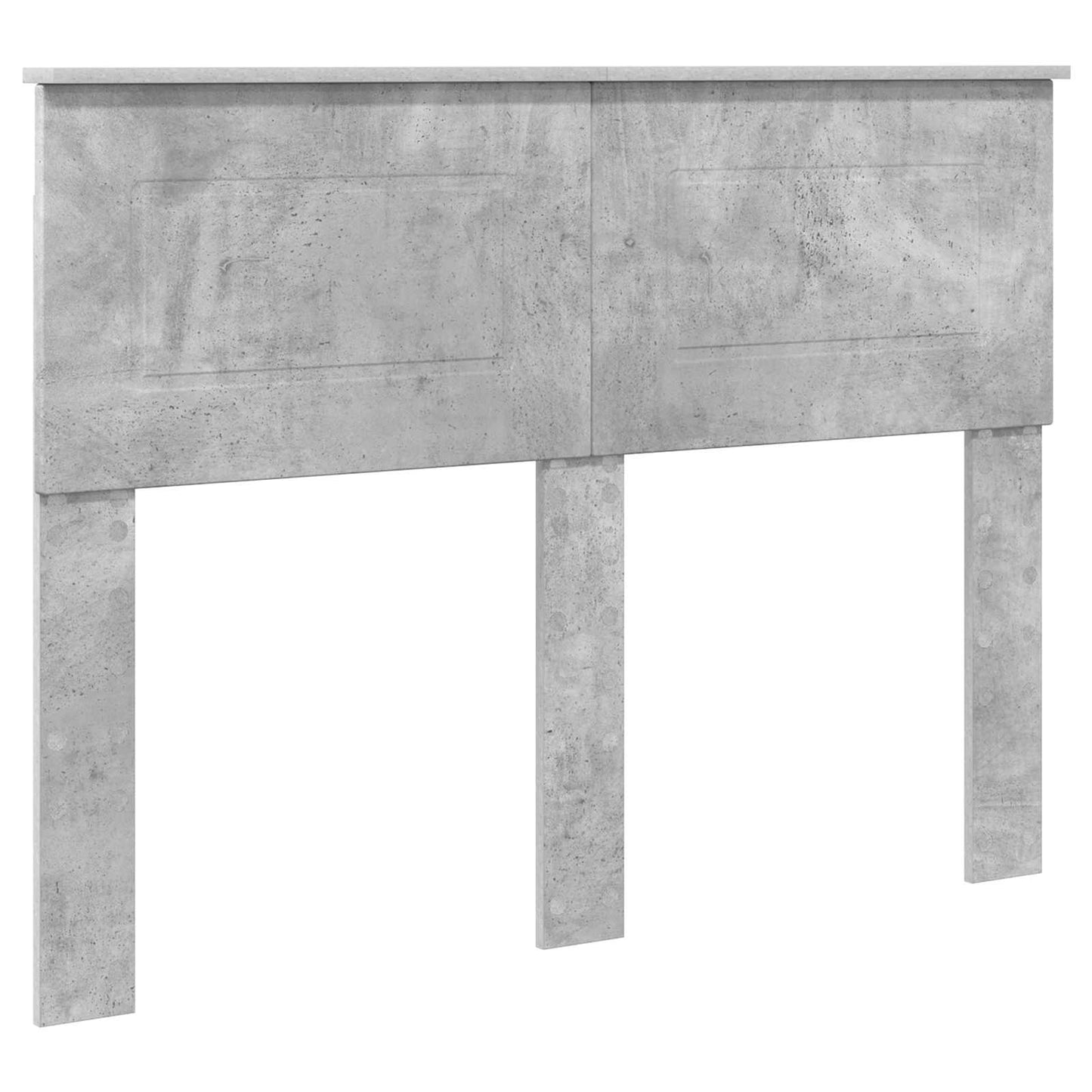 Ágykeret polcokkal tárolóval Beton Szürke 120 x 190 cm Faanyag