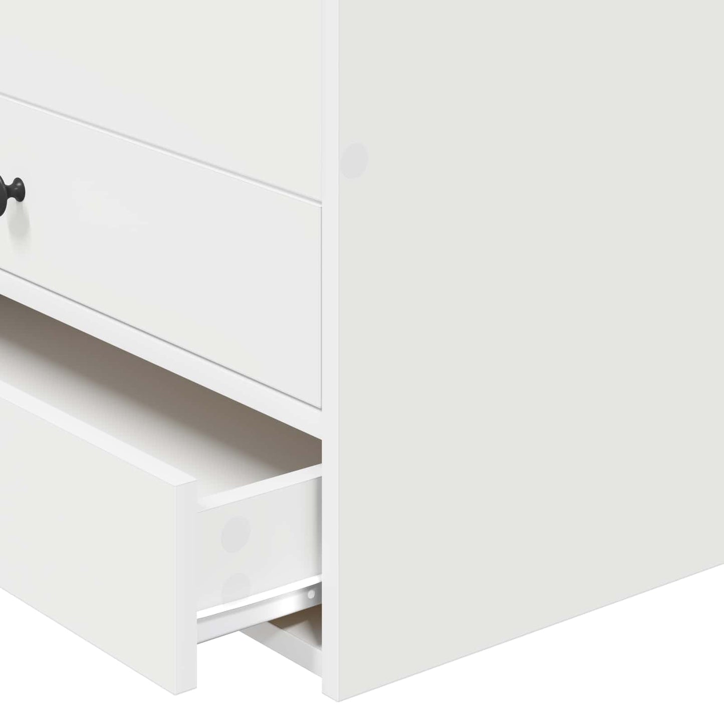 Nappaliágy fiókkal Fehér és fekete 75 x 190 cm Szerelt Fa