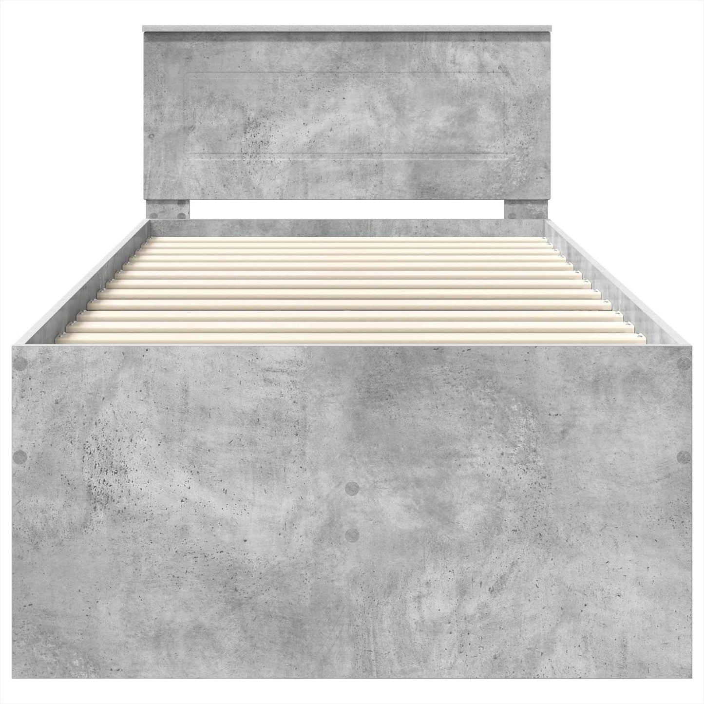 Nappaliágy Beton Szürke és Fekete 70 x 190 cm Szerelt Fa