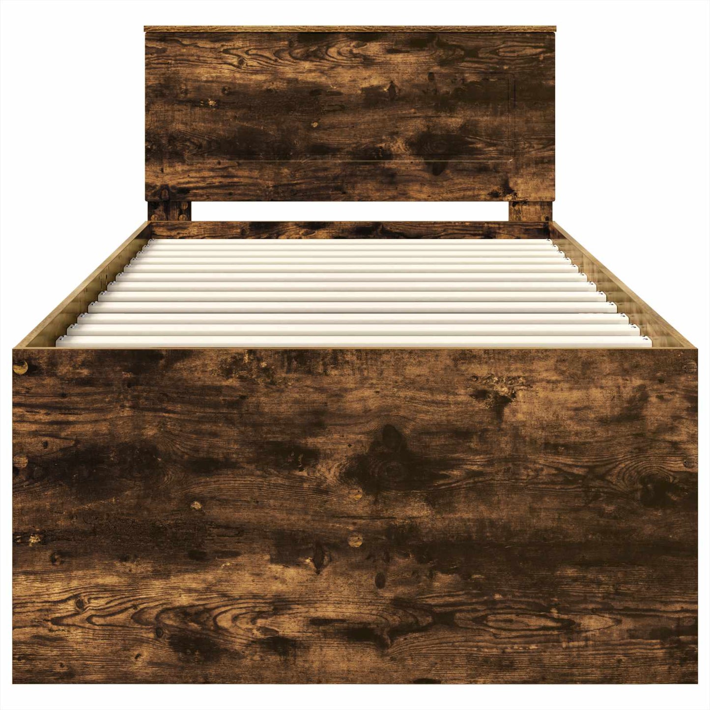Nappaliágy Füstölt Tölgy és Fekete 75 x 190 cm Szerelt Fa