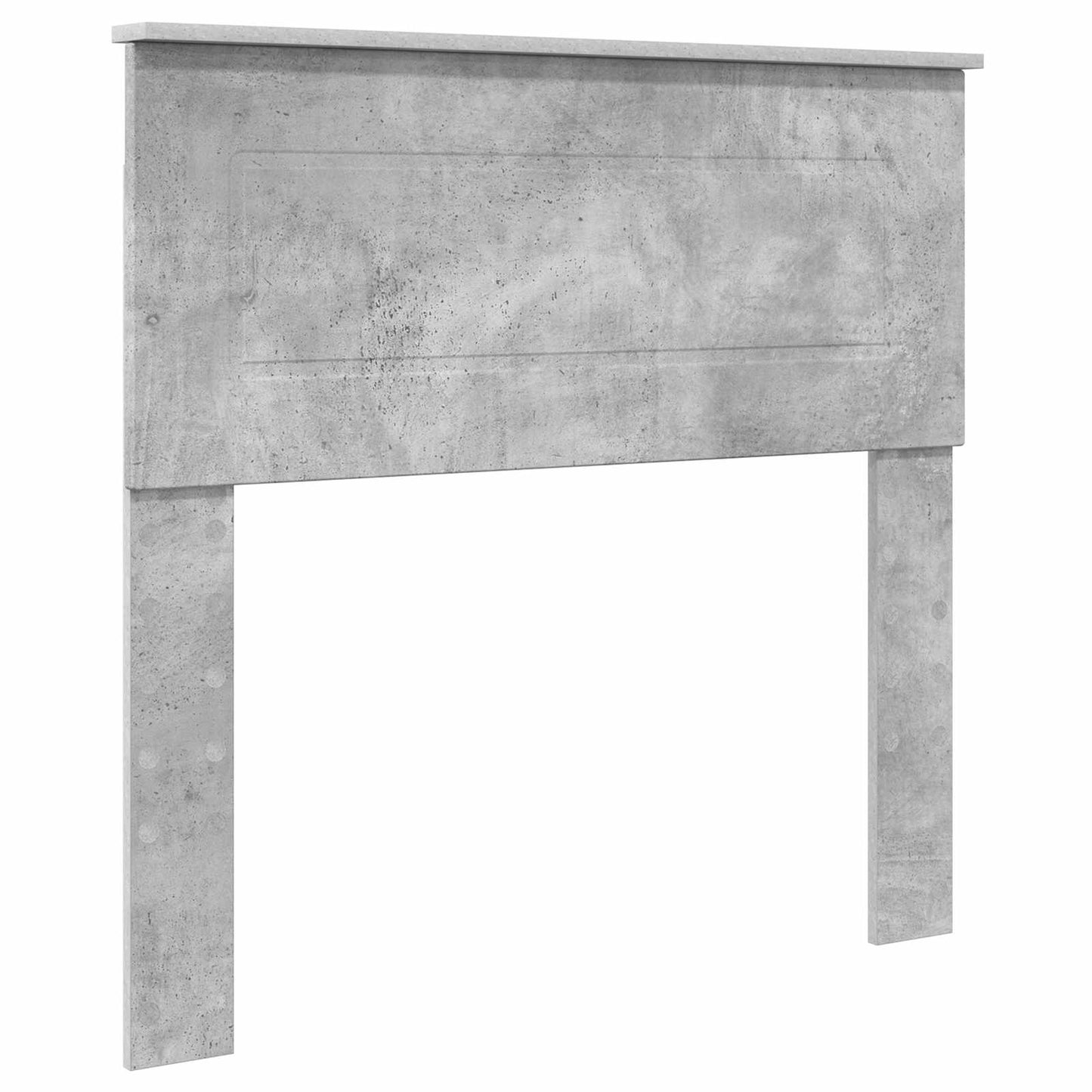 Ágykeret fejtámlával Beton Szürke 90 x 190 cm Faanyag