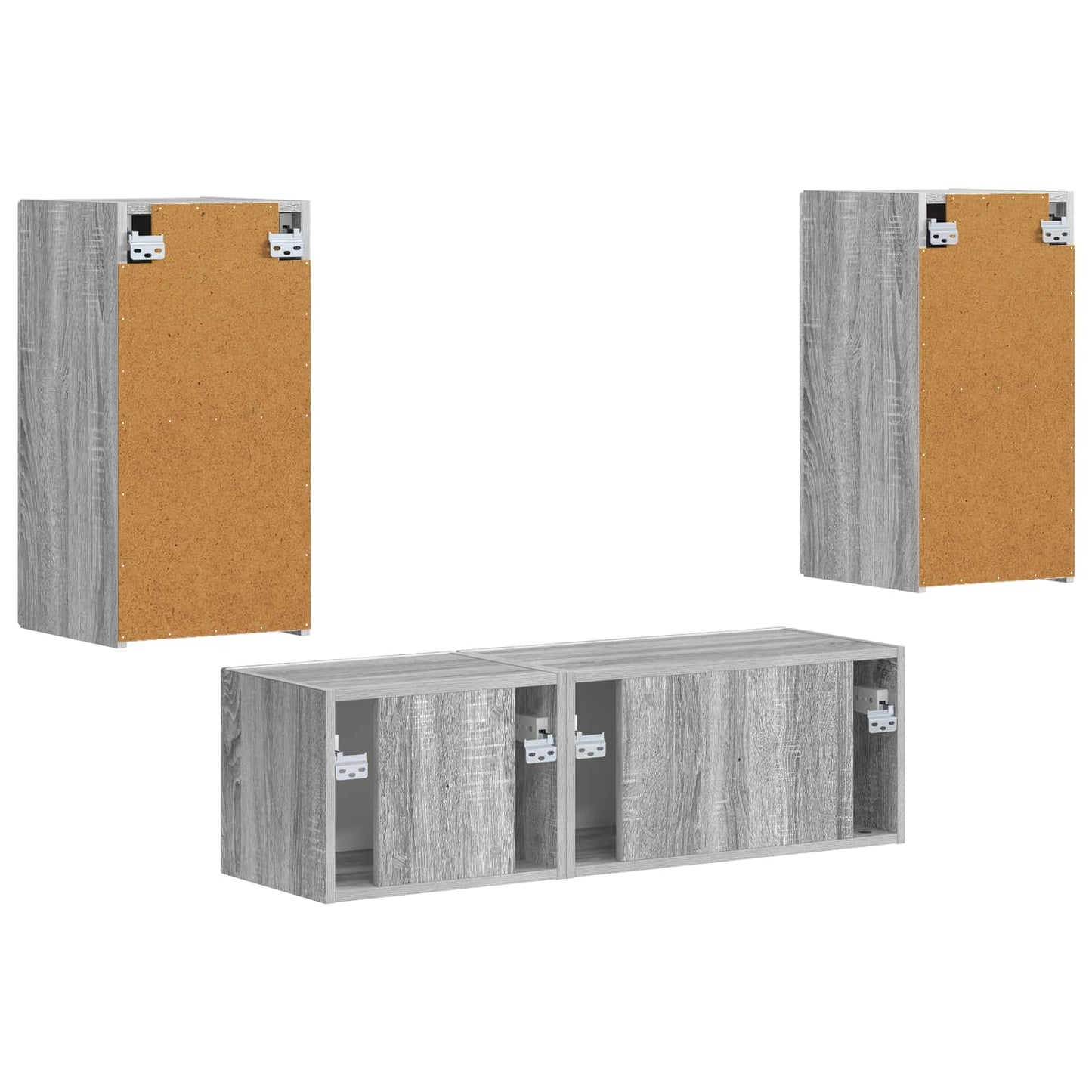 TV falit kabinet szett 4 pcs Szürke Sonoma Faanyag