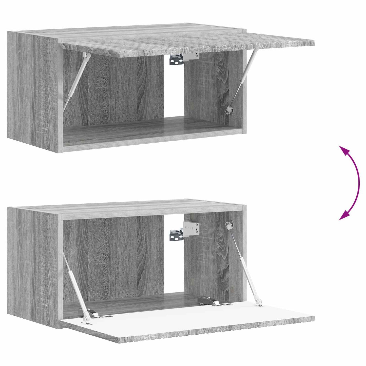 TV falit kabinet szett 4 pcs Szürke Sonoma Faanyag