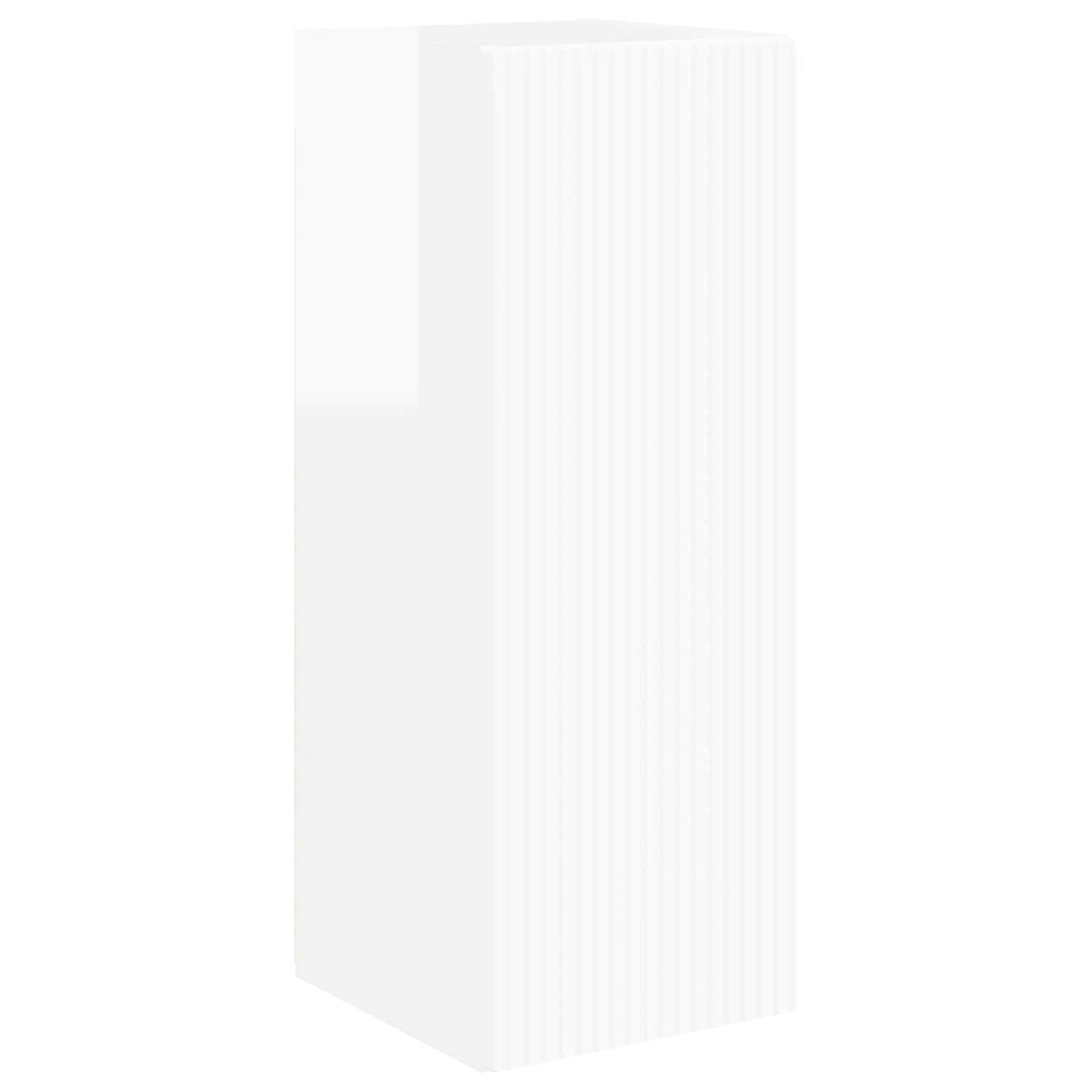 TV falit kabinet szett 4 pcs Magas Fényű Fehér Faanyag