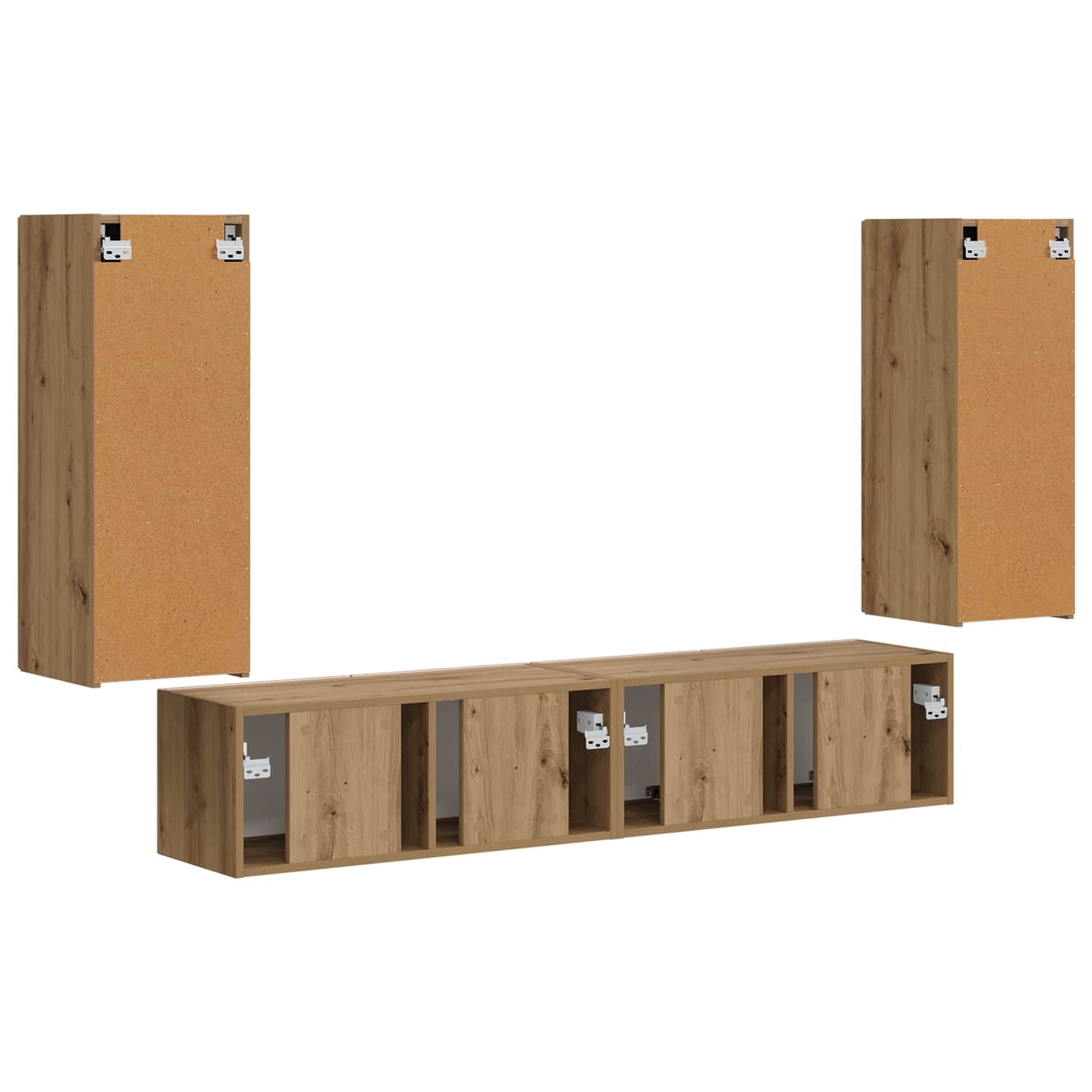 TV falit kabinet szett 4 pcs Artisan tölgy Faanyag