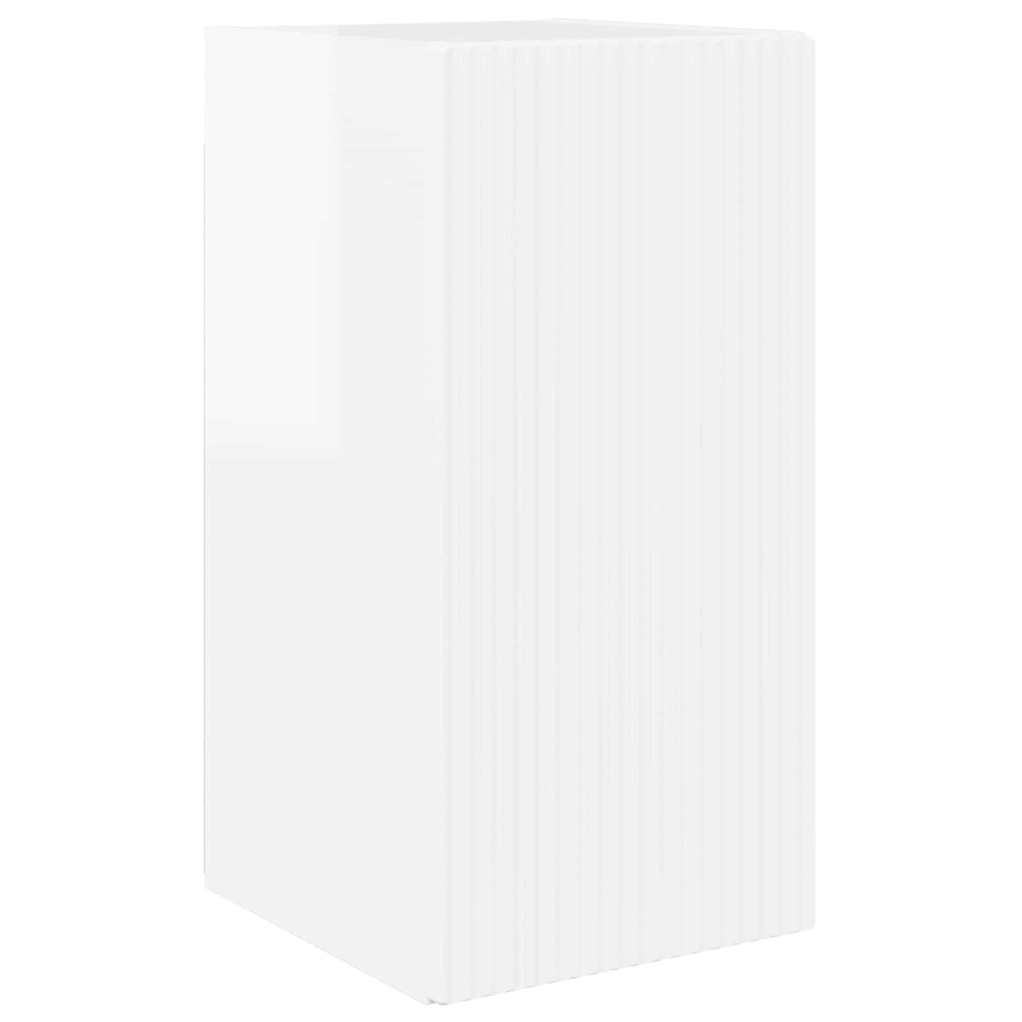 TV falit kabinet szett 4 pcs Magas Fényű Fehér Szerelt Fa