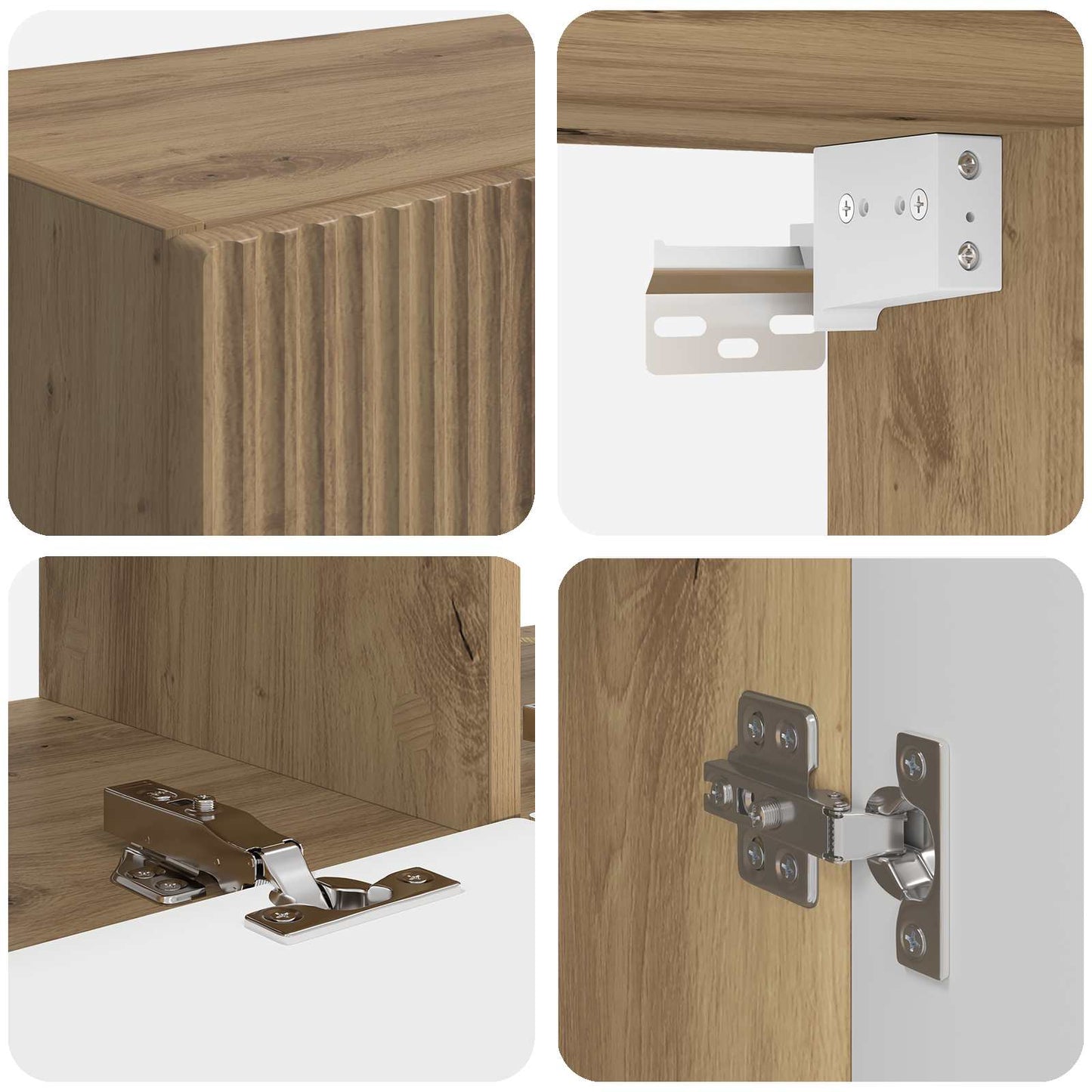 TV falit kabinet szett 6 pcs Artisan tölgy