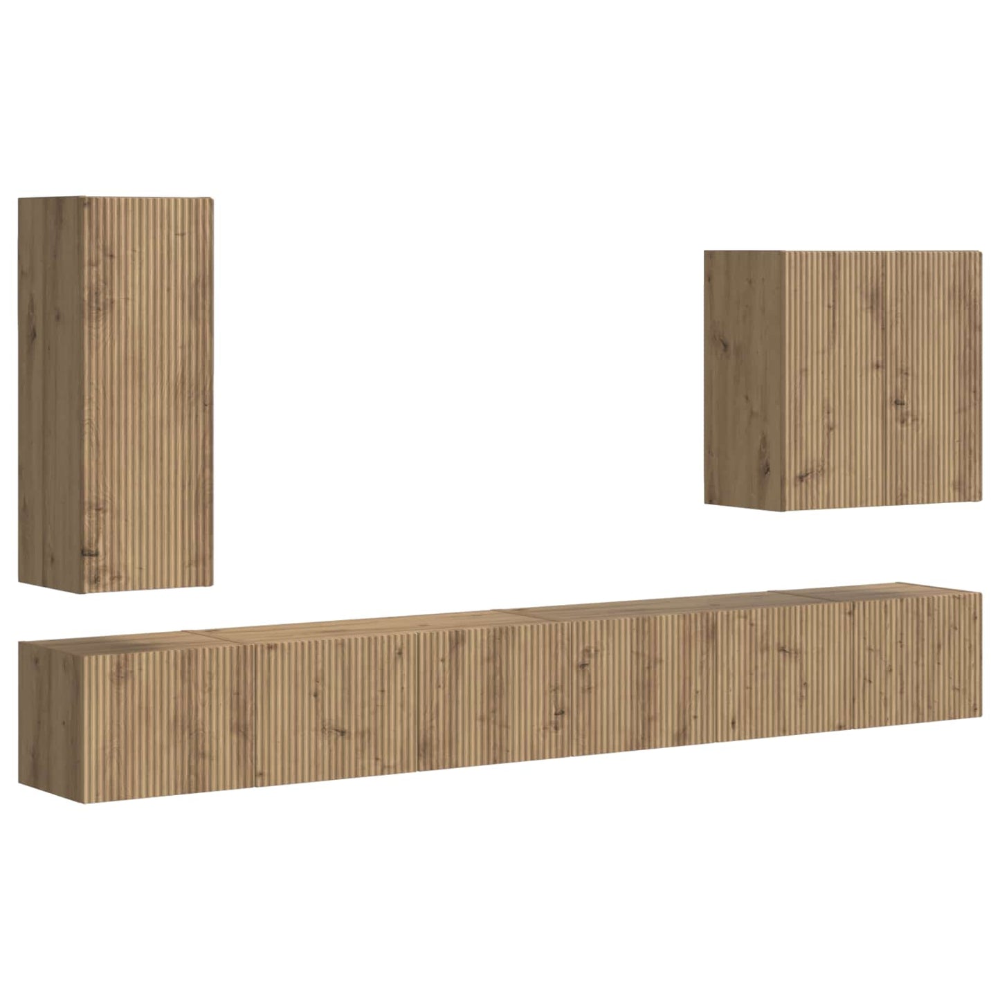 TV falit kabinet szett 6 pcs Artisan tölgy