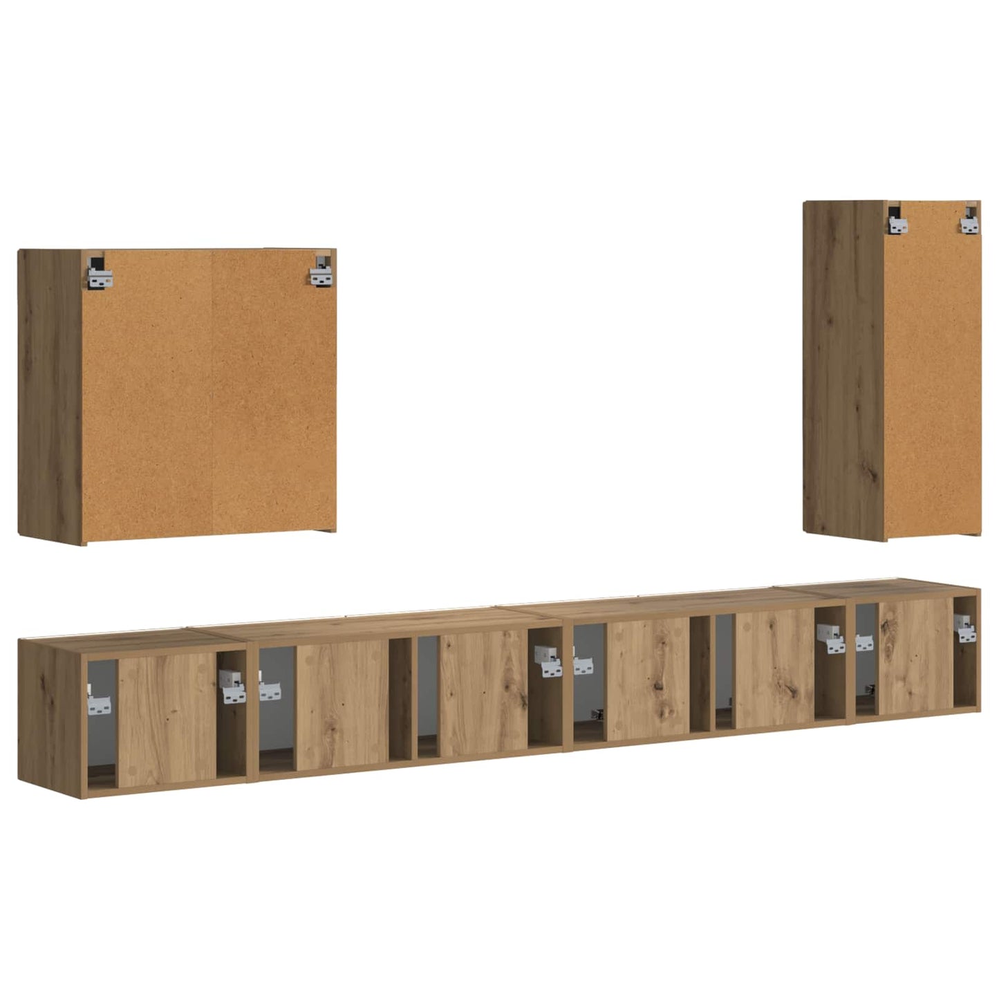 TV falit kabinet szett 6 pcs Artisan tölgy