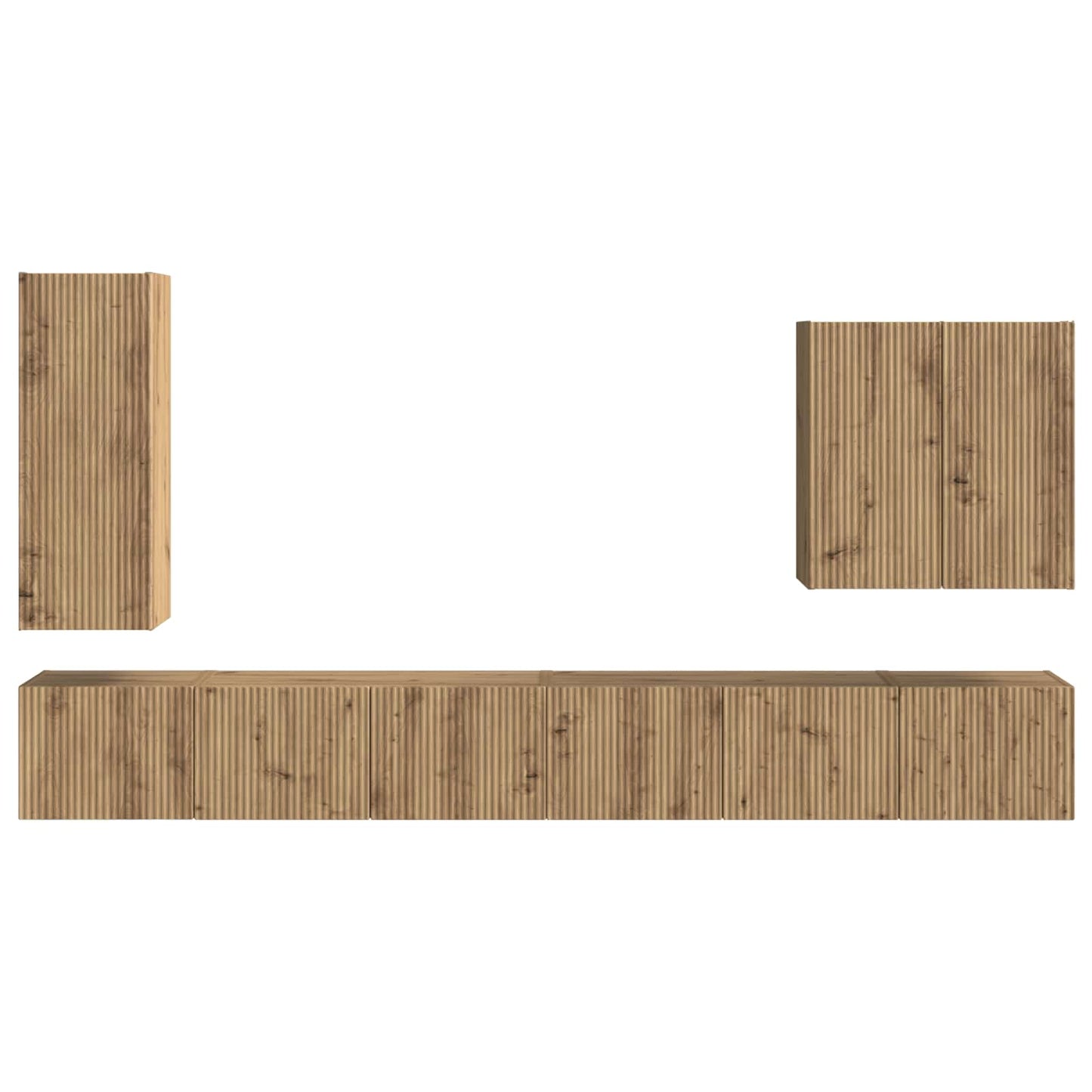 TV falit kabinet szett 6 pcs Artisan tölgy