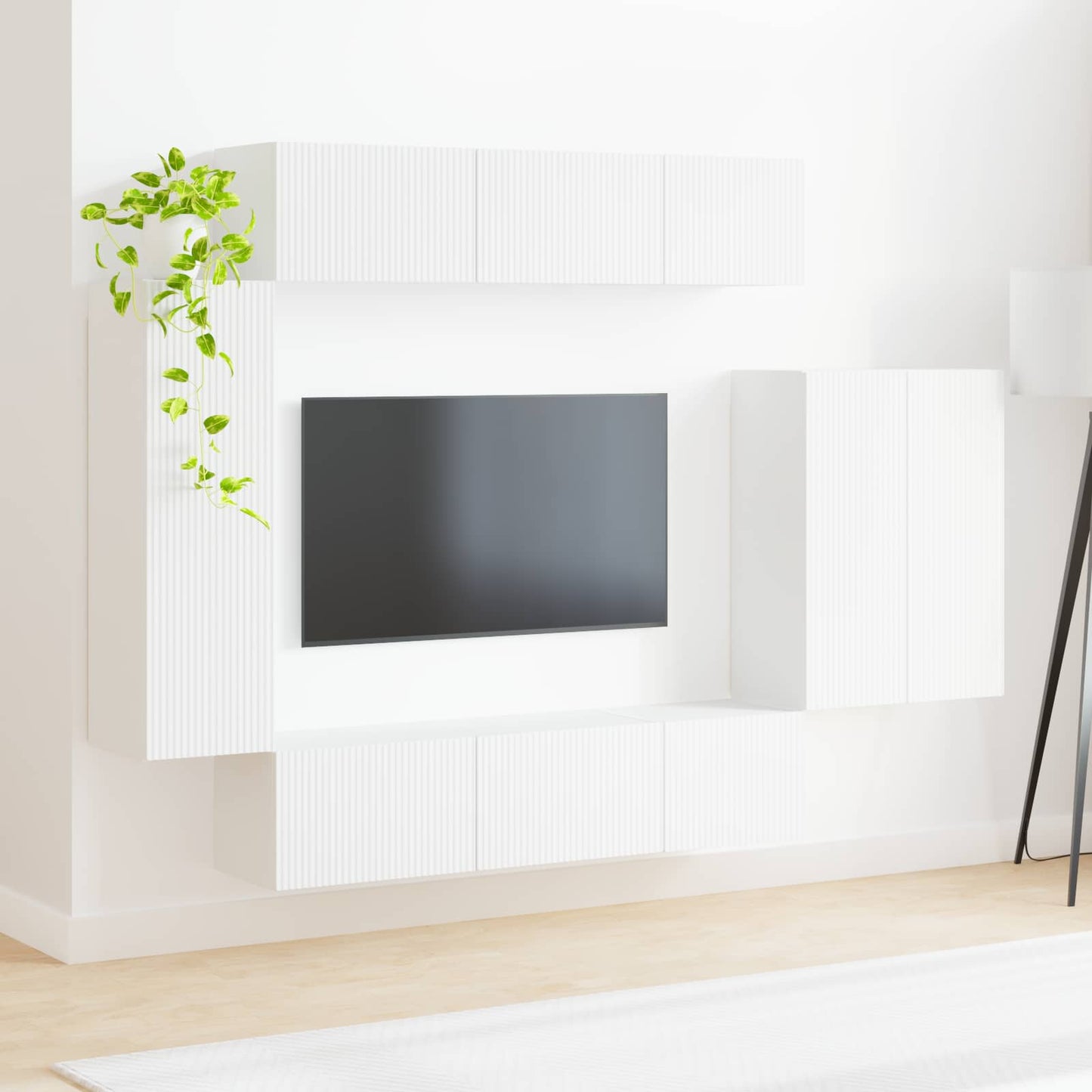 TV falit kabinet szett 6 db Fehér