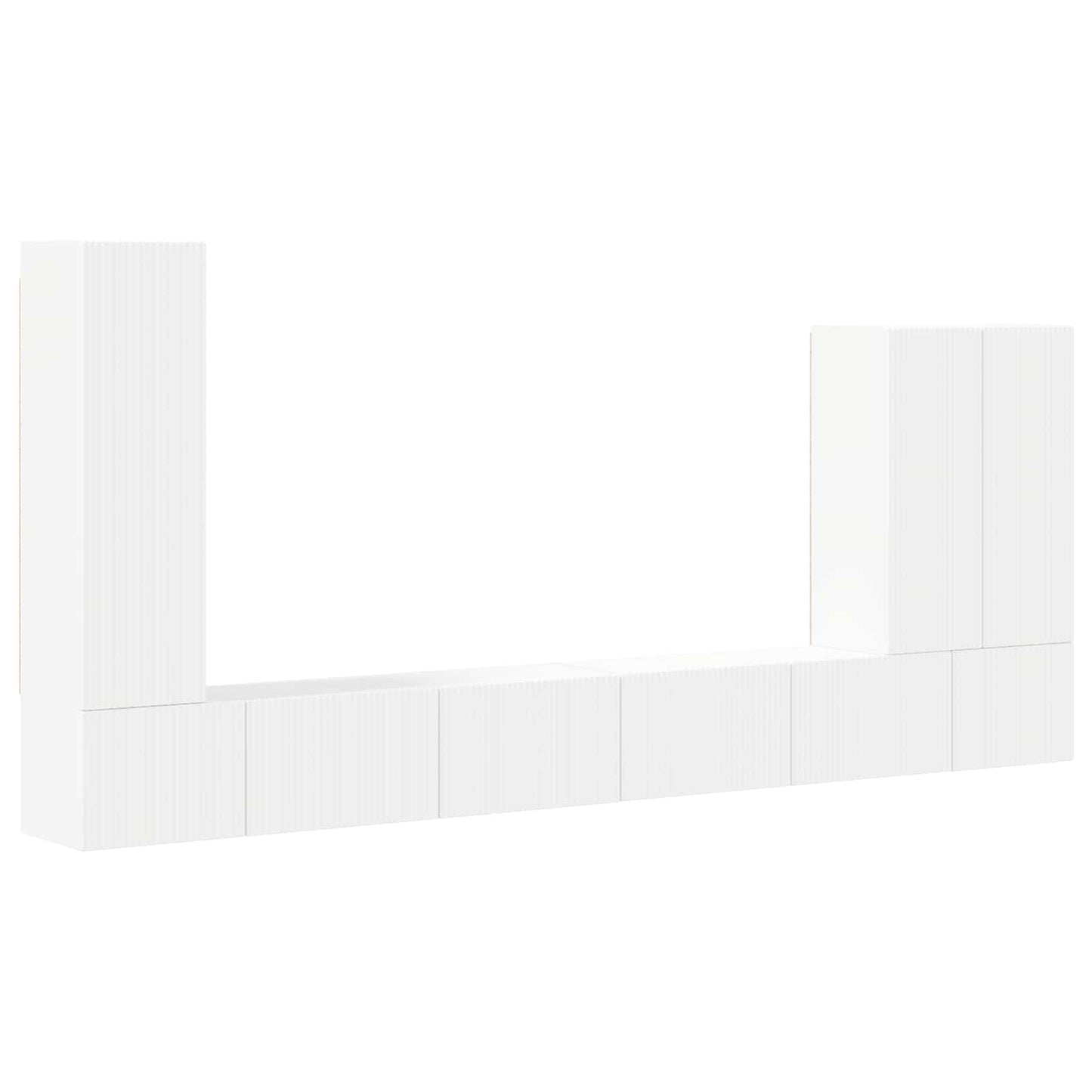 TV falit kabinet szett 6 db Fehér