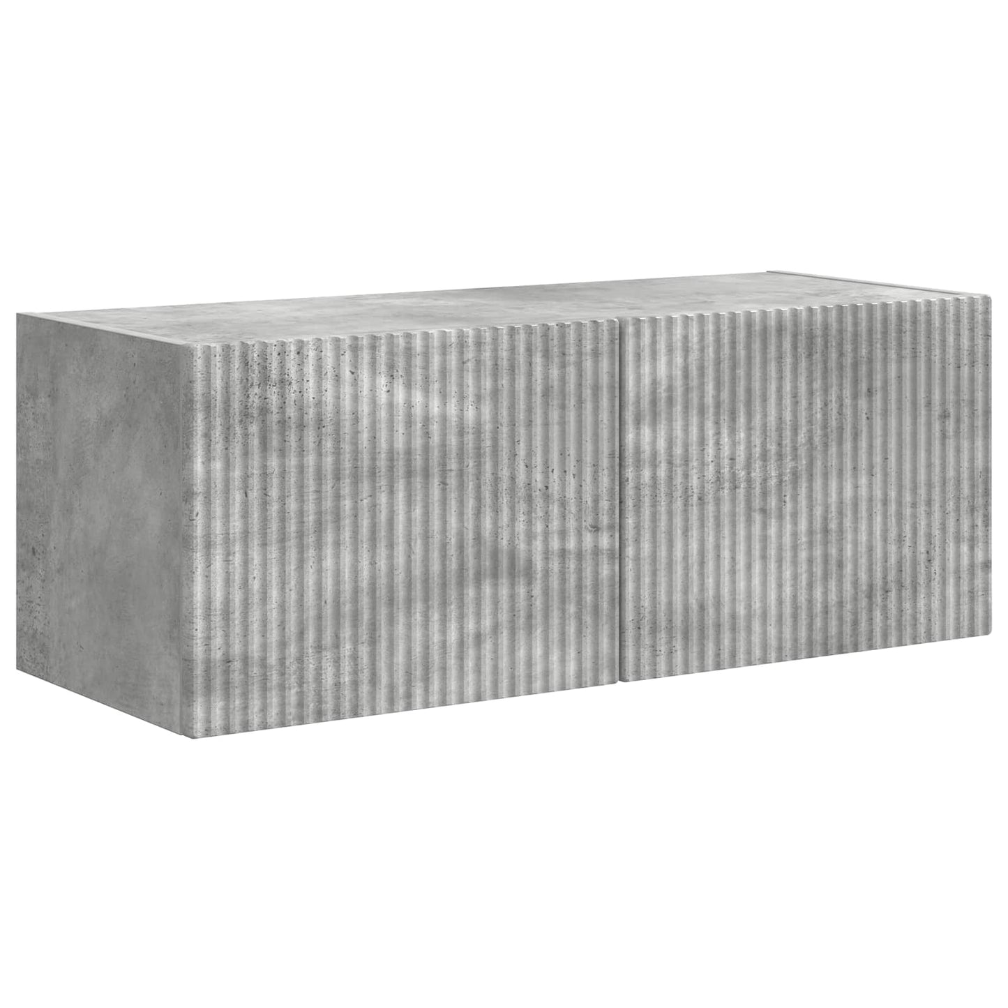 TV szekrény garnitúra 4 pcs Beton Szürke Szerelt Fa