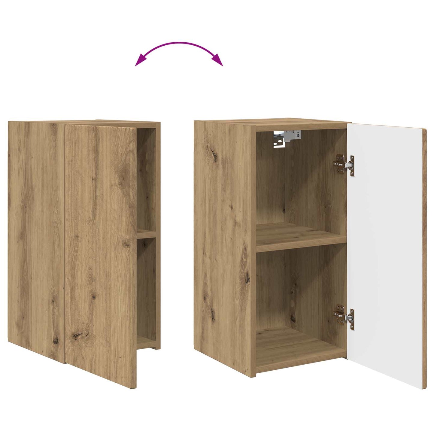 TV szekrény garnitúra 8 pcs Artisan tölgy Szerelt Fa