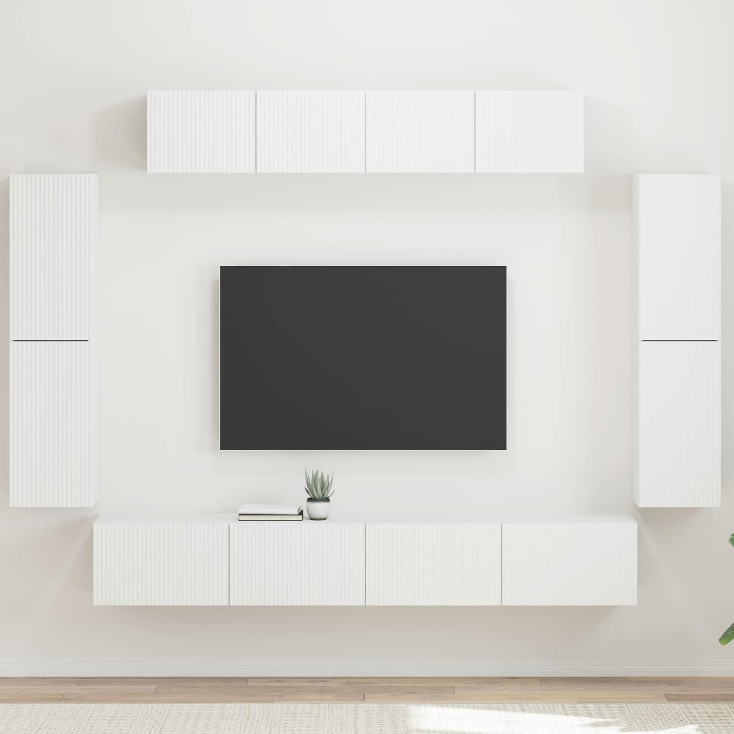TV szekrény 8 db Fehér