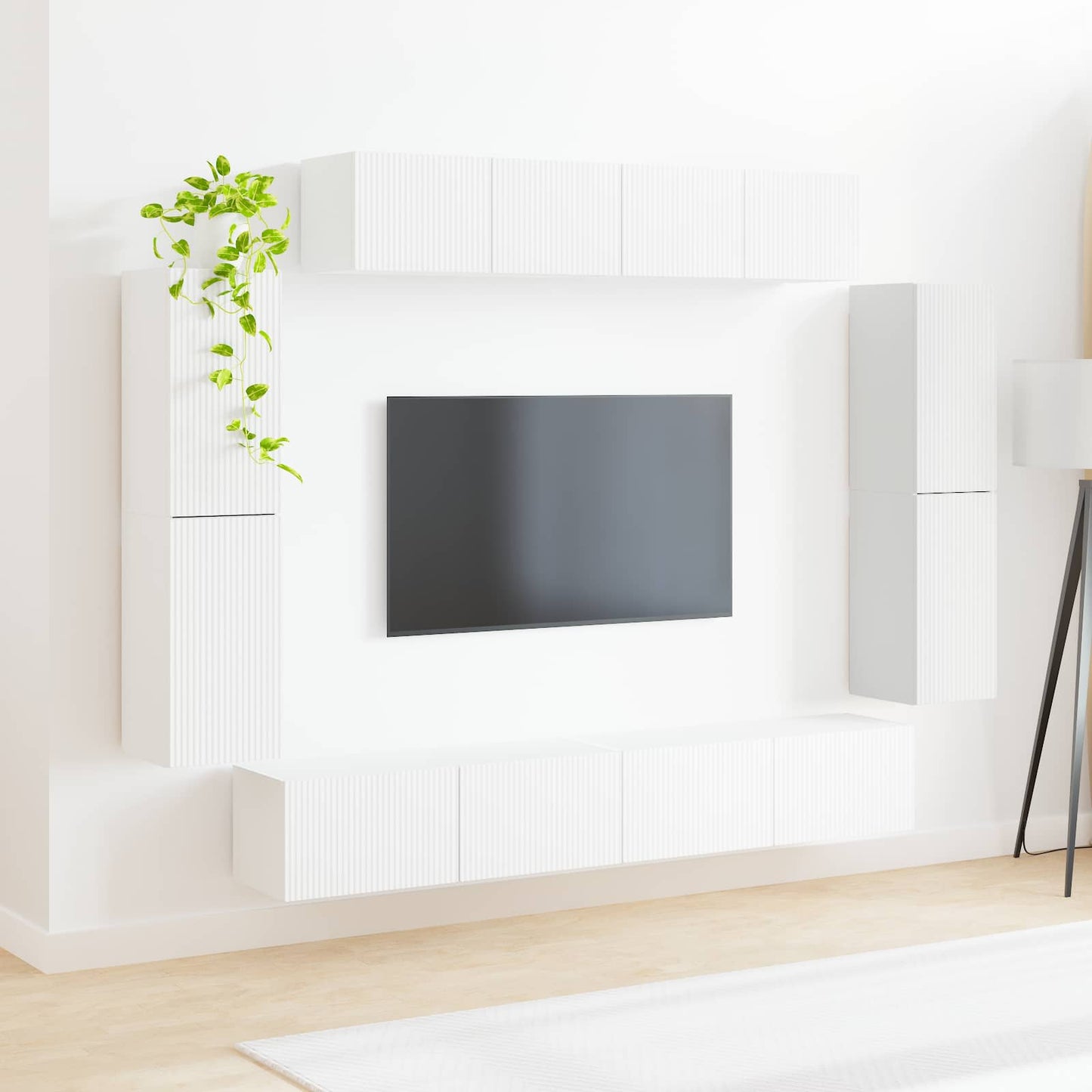 TV szekrény 8 db Fehér