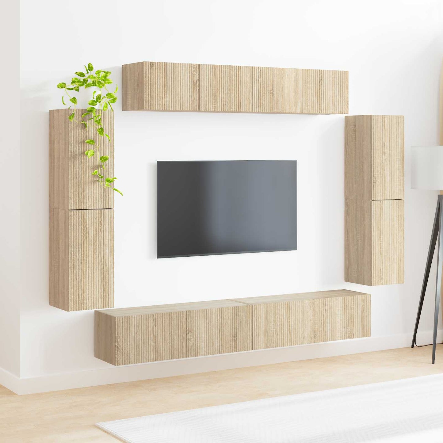 TV szekrény 8 pcs Sonoma tölgy