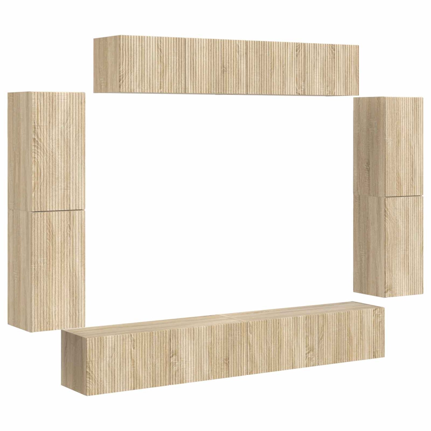 TV szekrény 8 pcs Sonoma tölgy