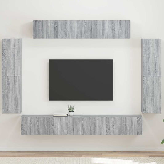 TV szekrény 8 pcs Szürke Sonoma