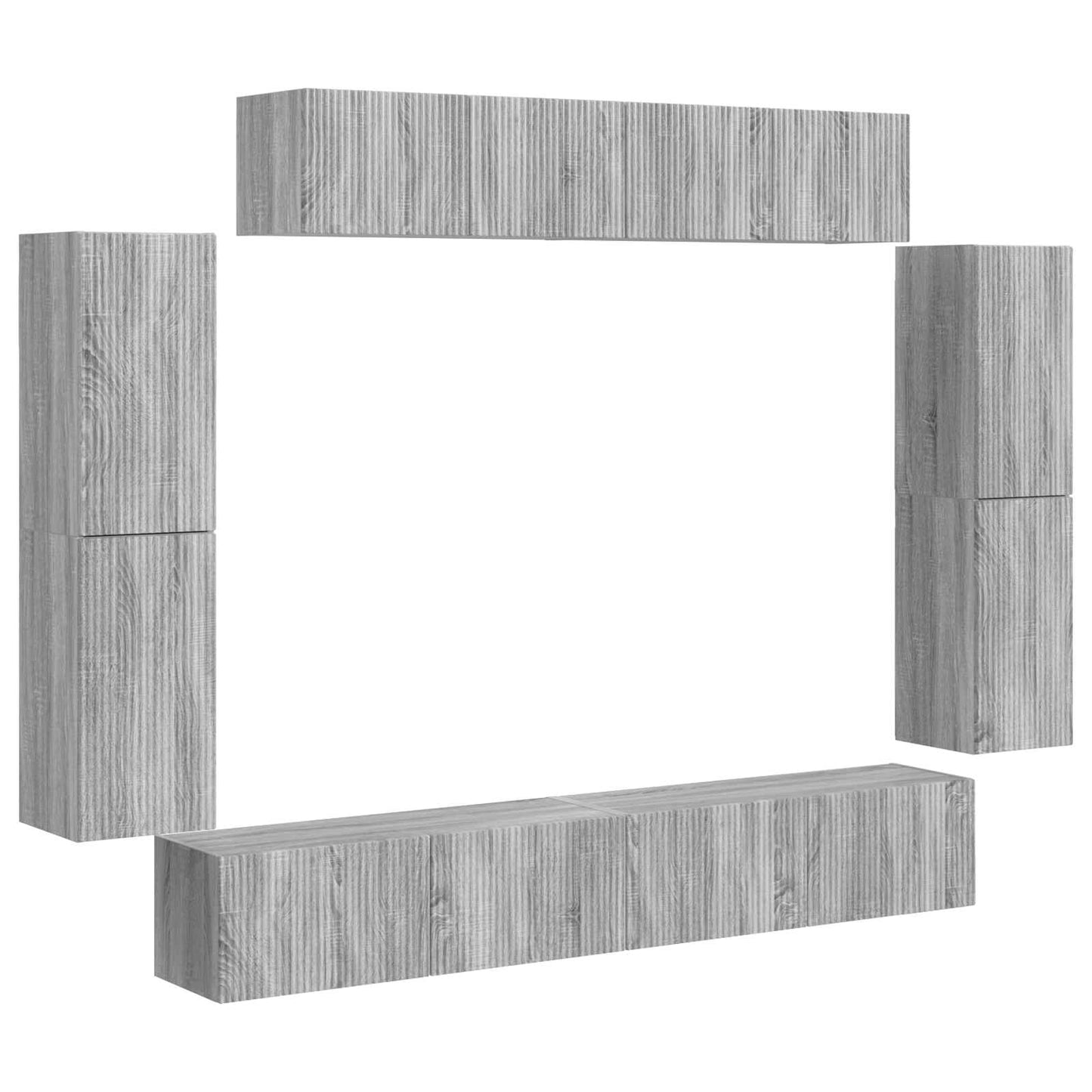TV szekrény 8 pcs Szürke Sonoma