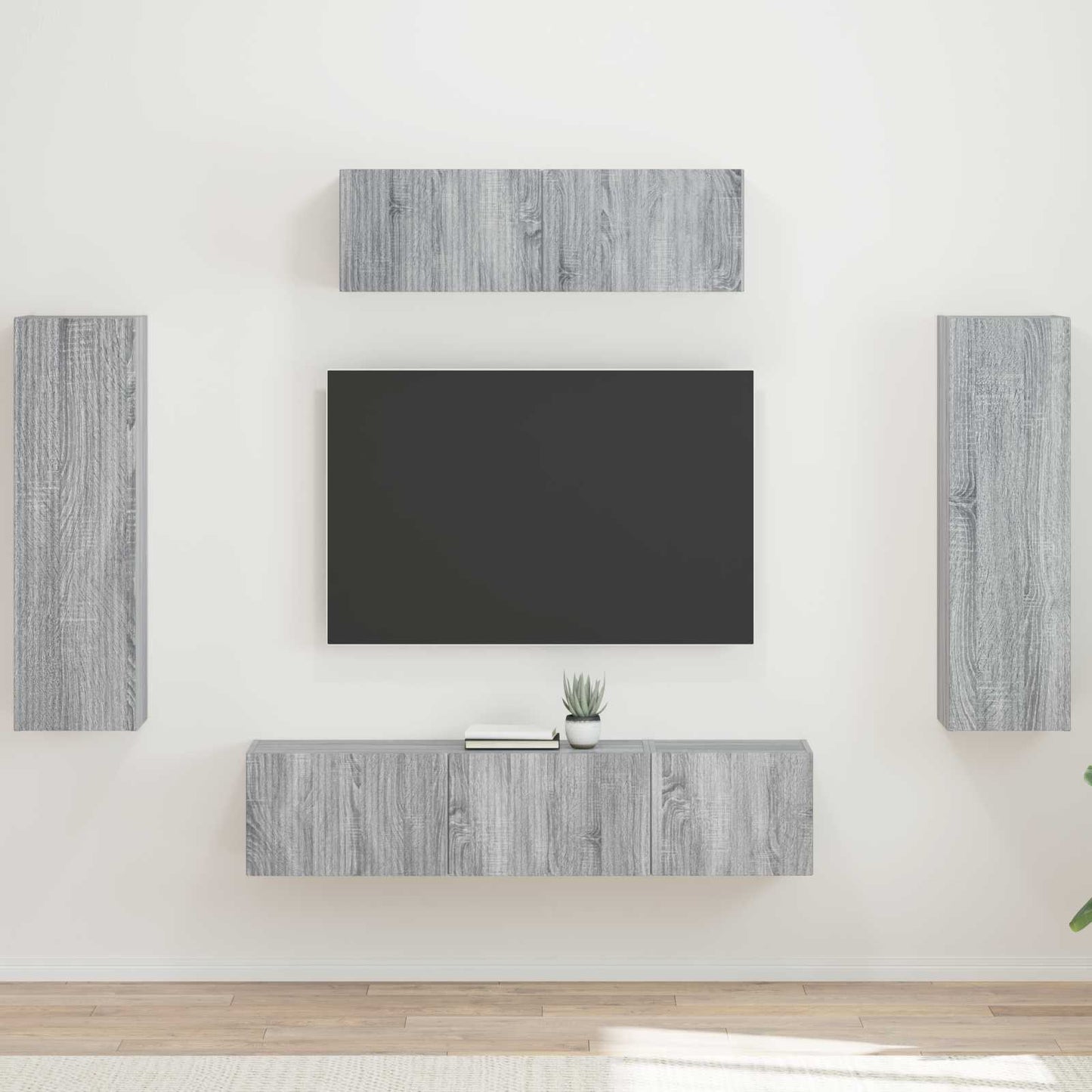 TV szekrény 5 pcs Szürke Sonoma
