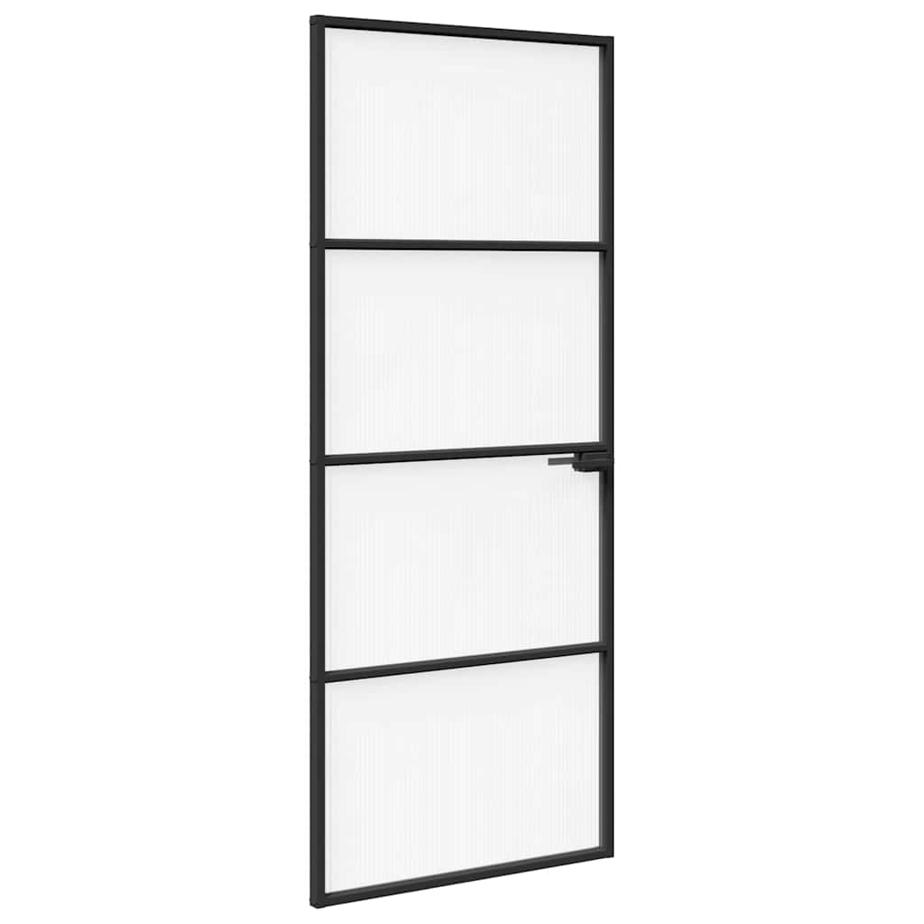 Otthoni ajtó 83 x 201,5 x 3,5 cm Alumínium és Edzett Üveg