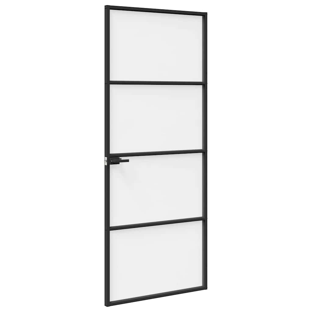 Otthoni ajtó 83 x 201,5 x 3,5 cm Alumínium és Edzett Üveg