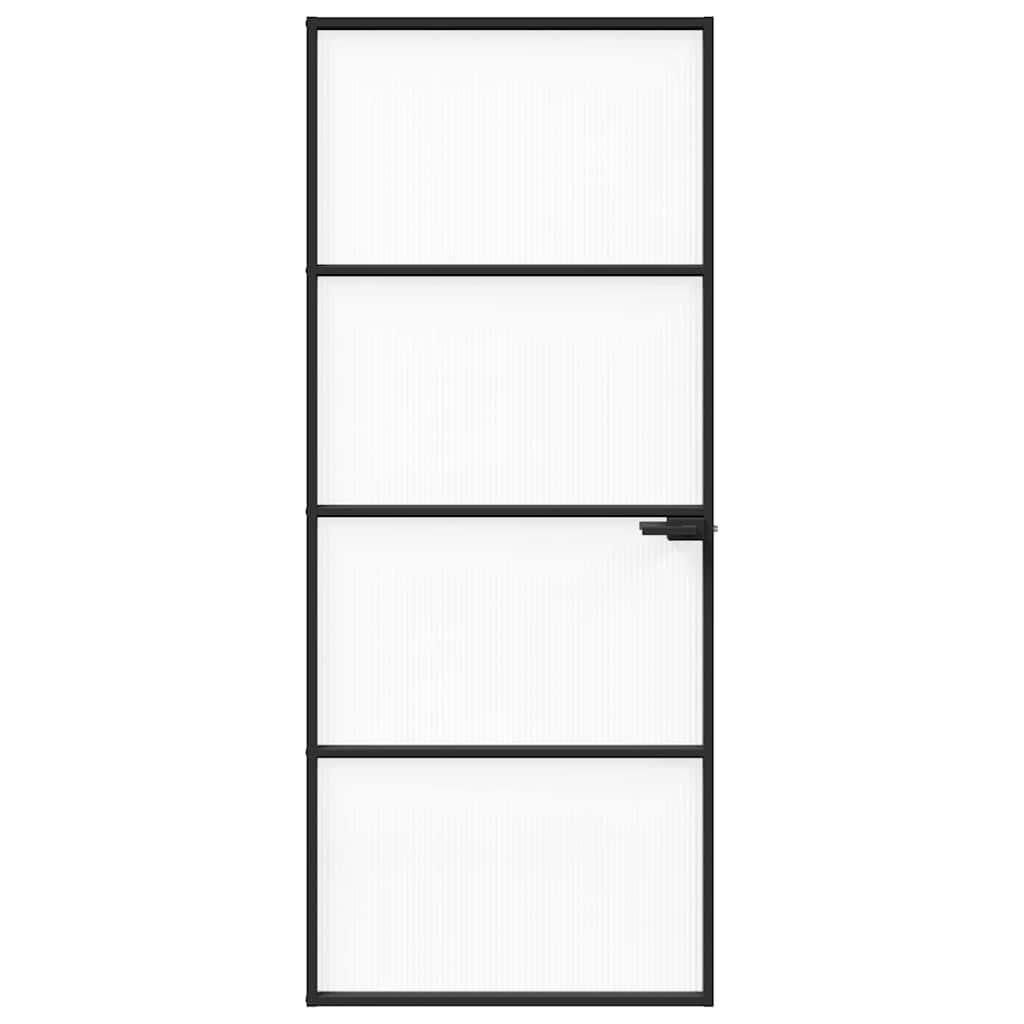Otthoni ajtó 83 x 201,5 x 3,5 cm Alumínium és Edzett Üveg