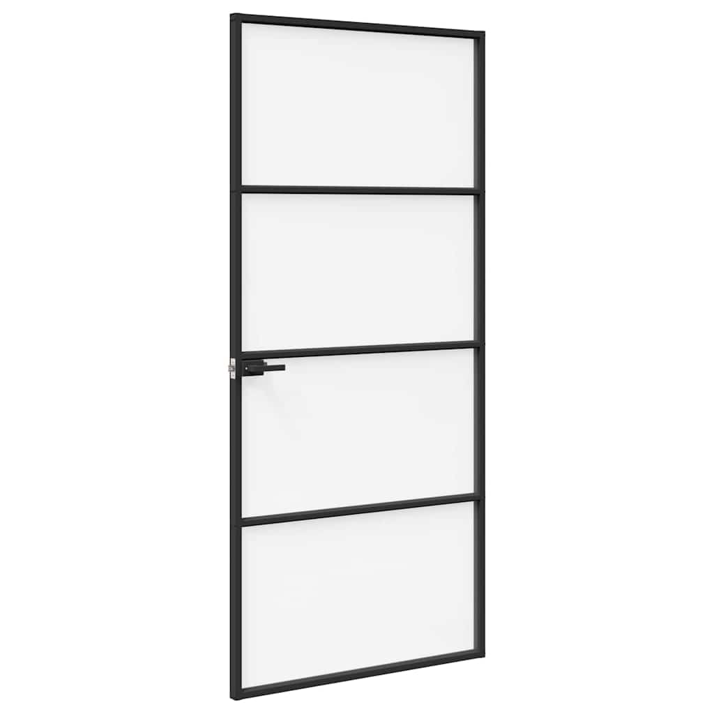 Otthoni ajtó 93 x 201,5 x 3,5 cm Alumínium és Edzett Üveg