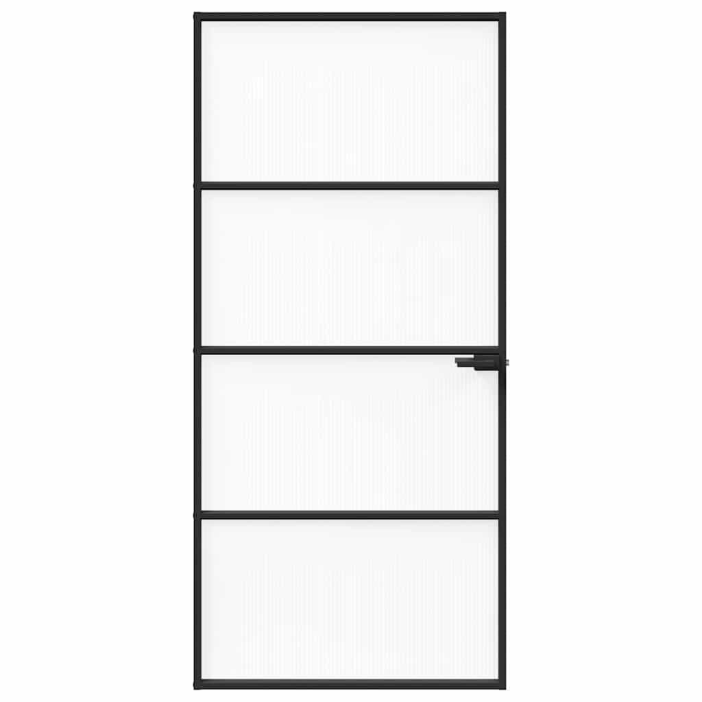 Otthoni ajtó 93 x 201,5 x 3,5 cm Alumínium és Edzett Üveg