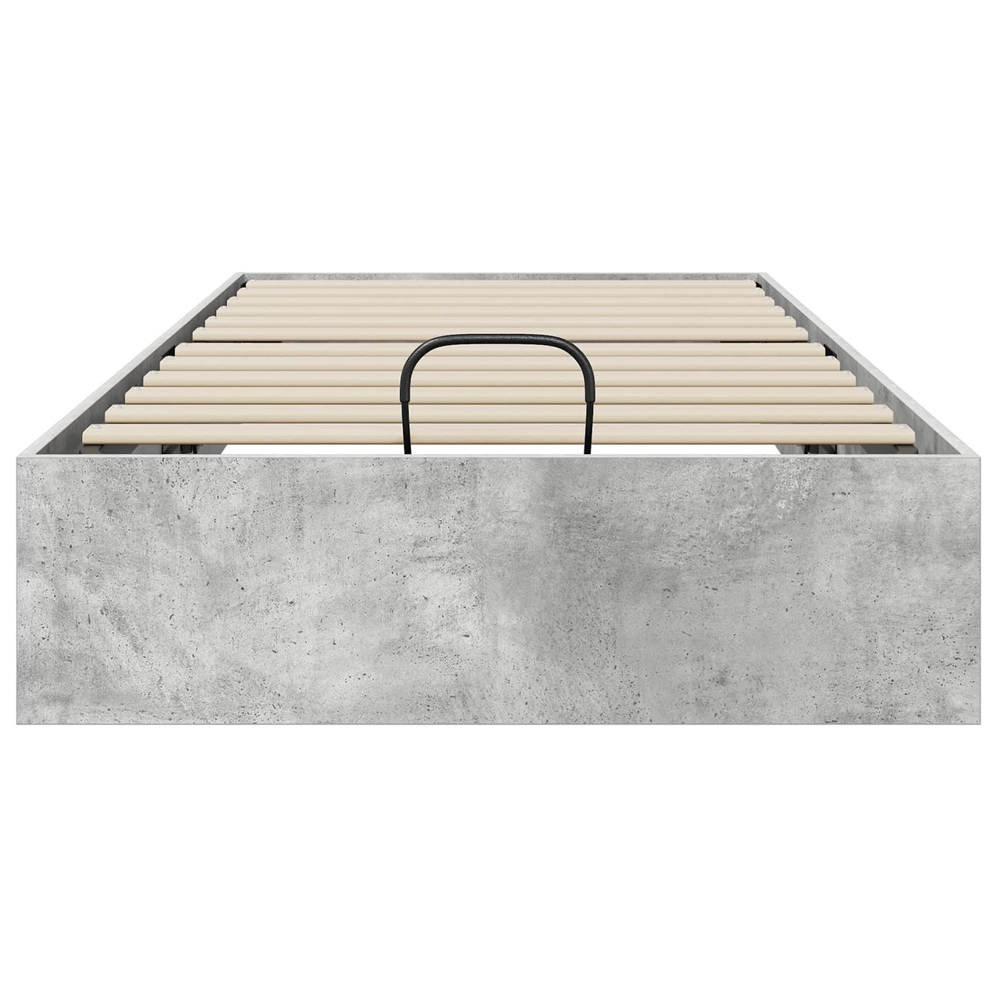 Ottomán Ágykeret tárolóval Beton Szürke 90 x 200 cm Mérnöki fa