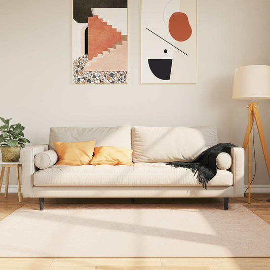 Szőnyeg futó MARSA Krém 120 x 170 cm Poliészter és PVC
