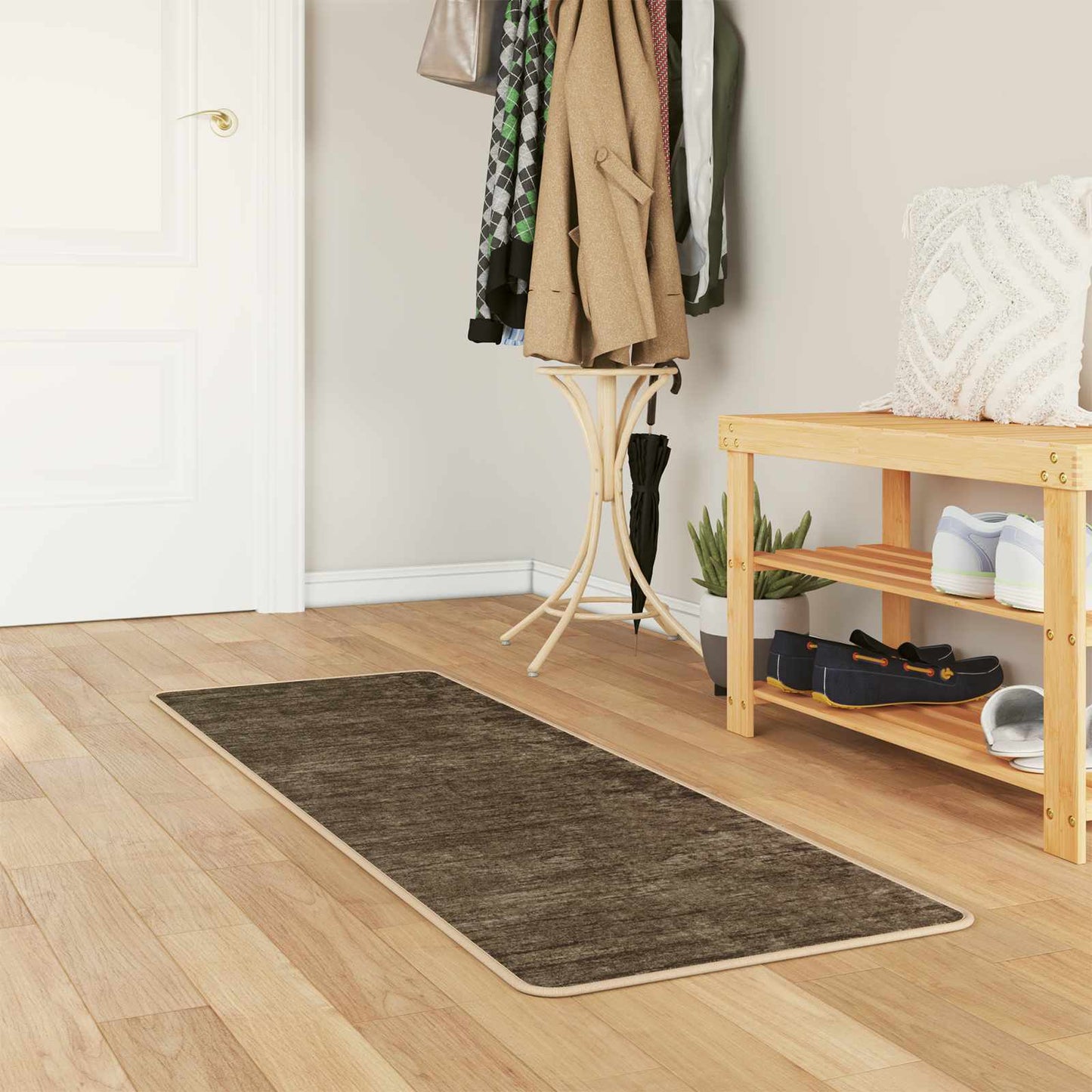 Szőnyeg futó MARSA Erdei zöld 50 x 200 cm Poliészter és PVC