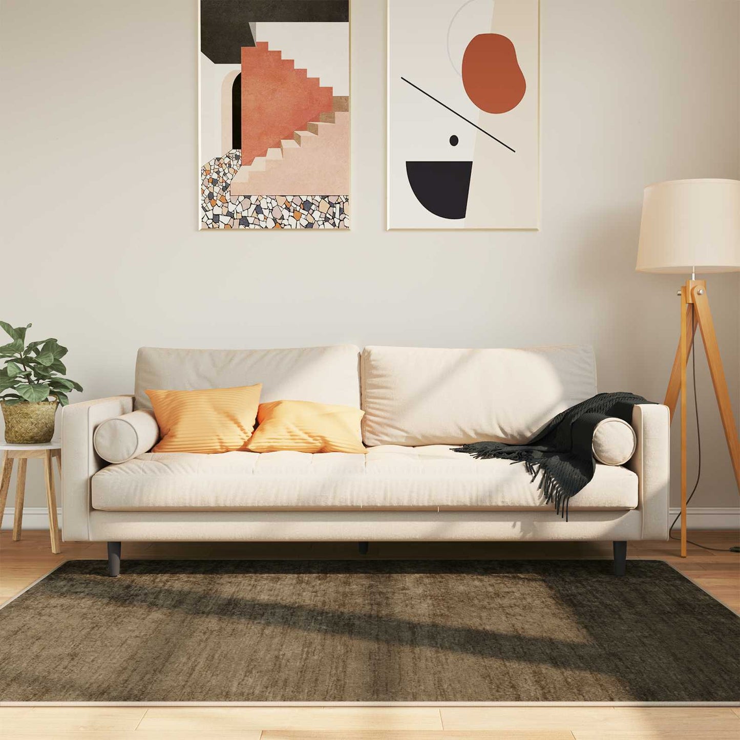 Szőnyeg futó MARSA Erdei zöld 120 x 170 cm Poliészter és PVC