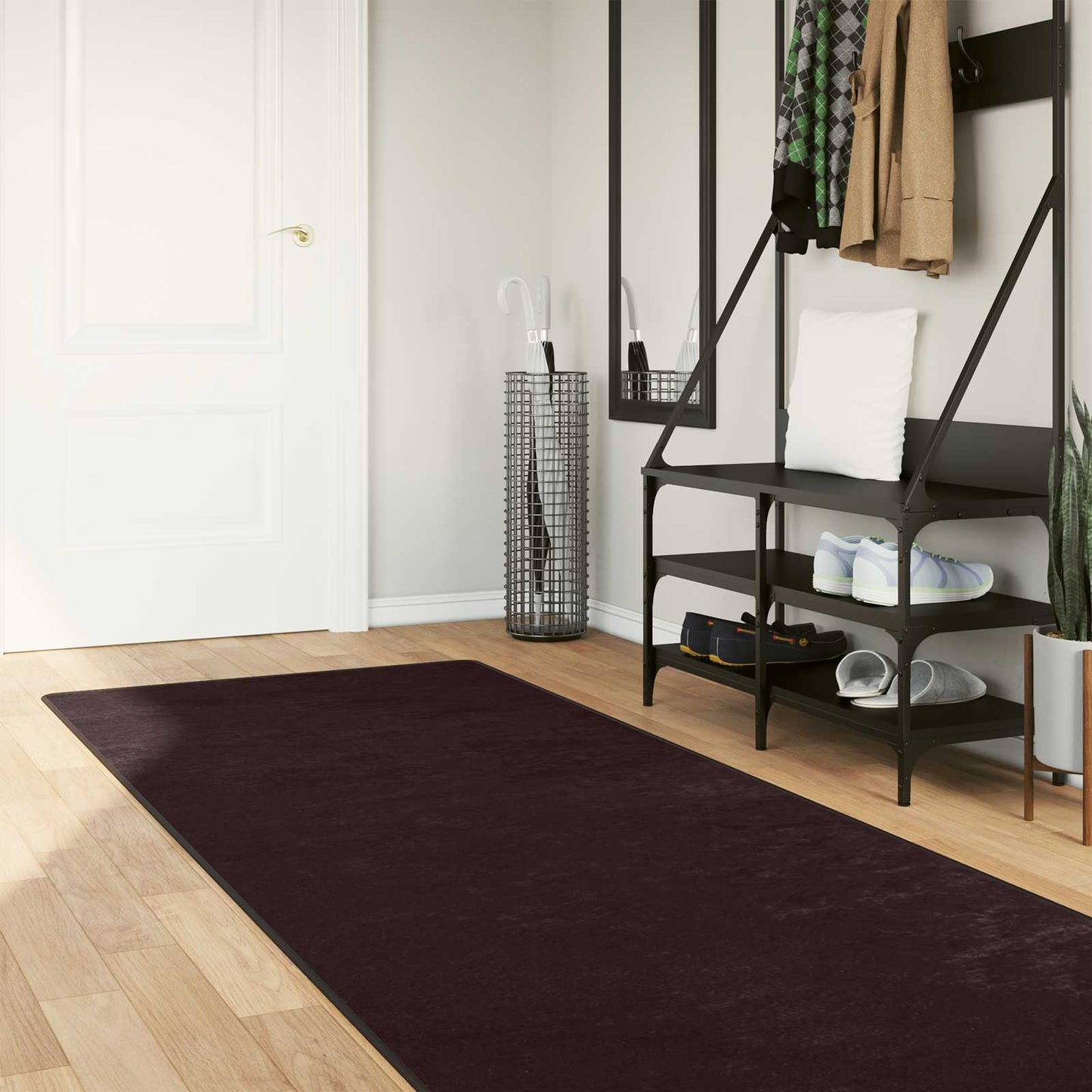 Szőnyeg futó MARSA Antracit 100 x 250 cm Poliészter és PVC
