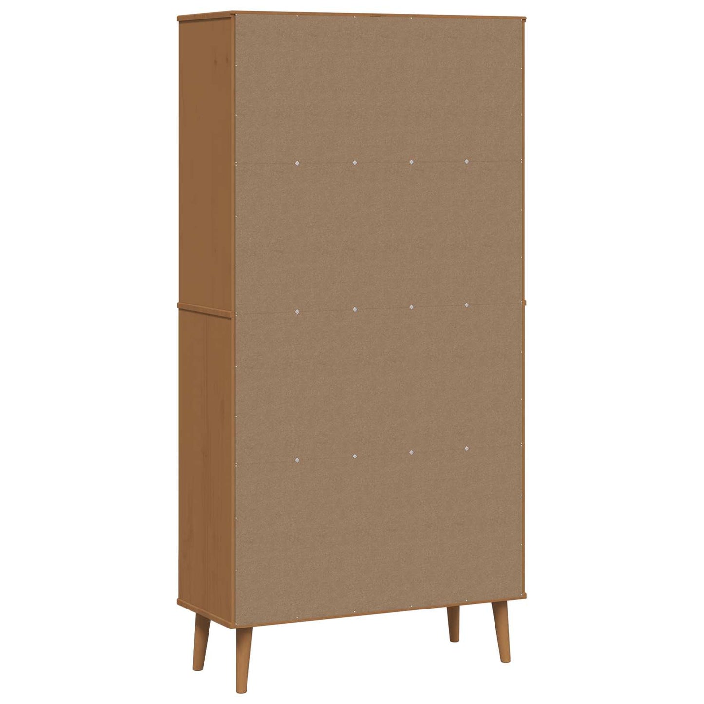 Könyvszekrény MOLDE 85 x 35 x 170,5 cm Tömör Fenyőfa Karamell