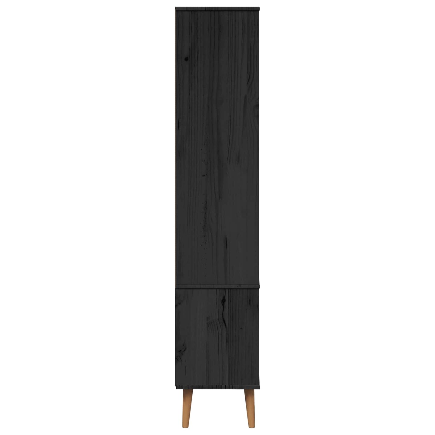 Üveg Kiállító Szekrény MOLDE 90 x 35 x 175 cm Tömör Fenyőfa