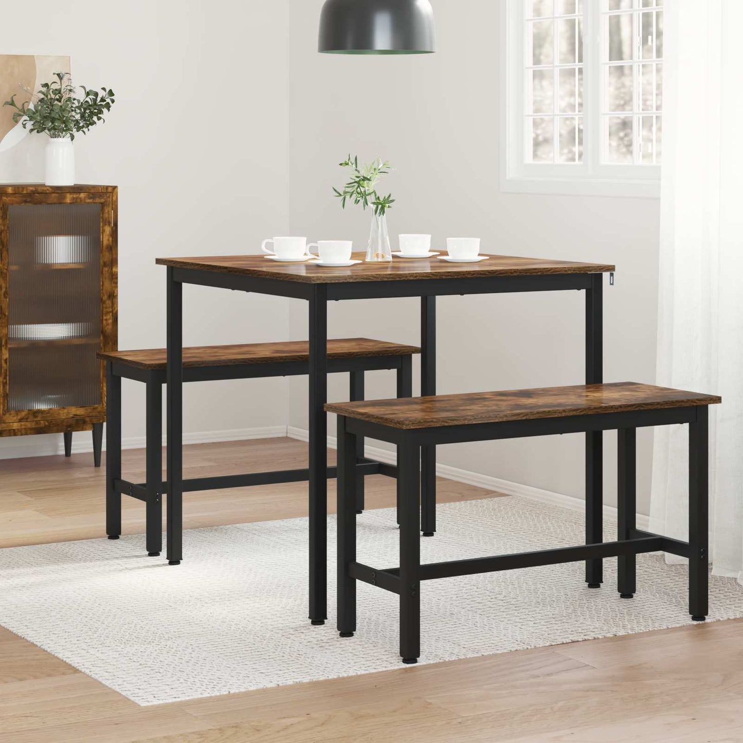 Étkezőasztalok 80 x 80 x 75 cm FÉM Négyzet
