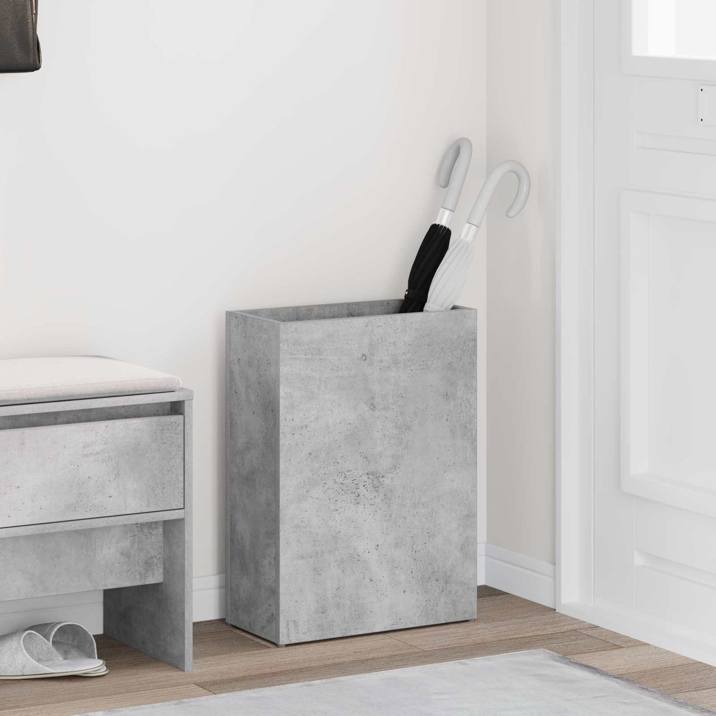 Napernyő Állvány Beton Szürke 40 x 20 x 55,5 cm Szerelt Fa