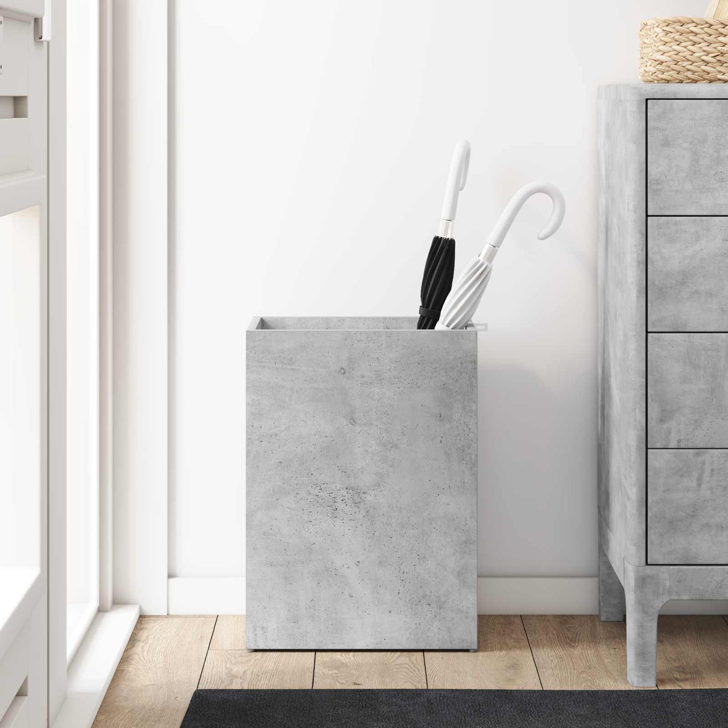 Napernyő Állvány Beton Szürke 40 x 20 x 55,5 cm Szerelt Fa
