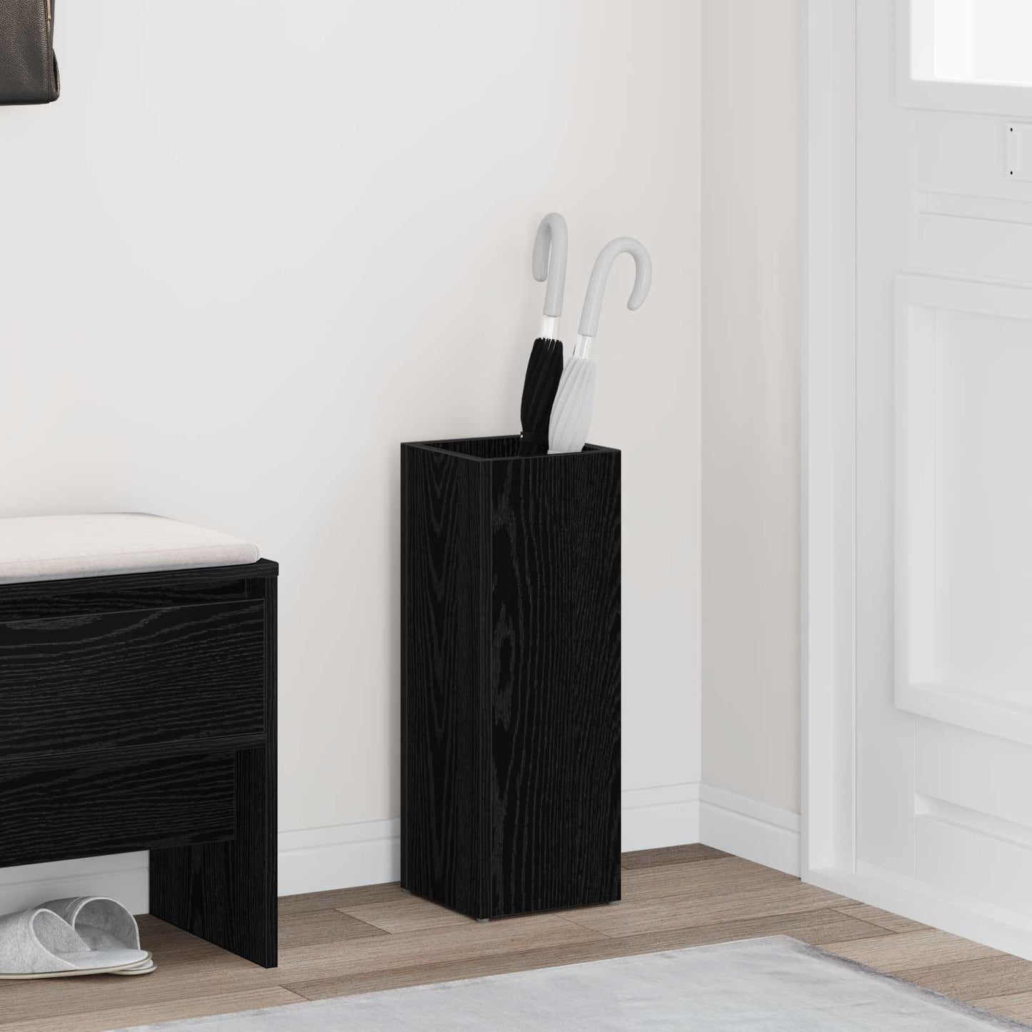 Napernyő Állvány Fekete tölgy 20 x 20 x 55,5 cm Szerelt Fa