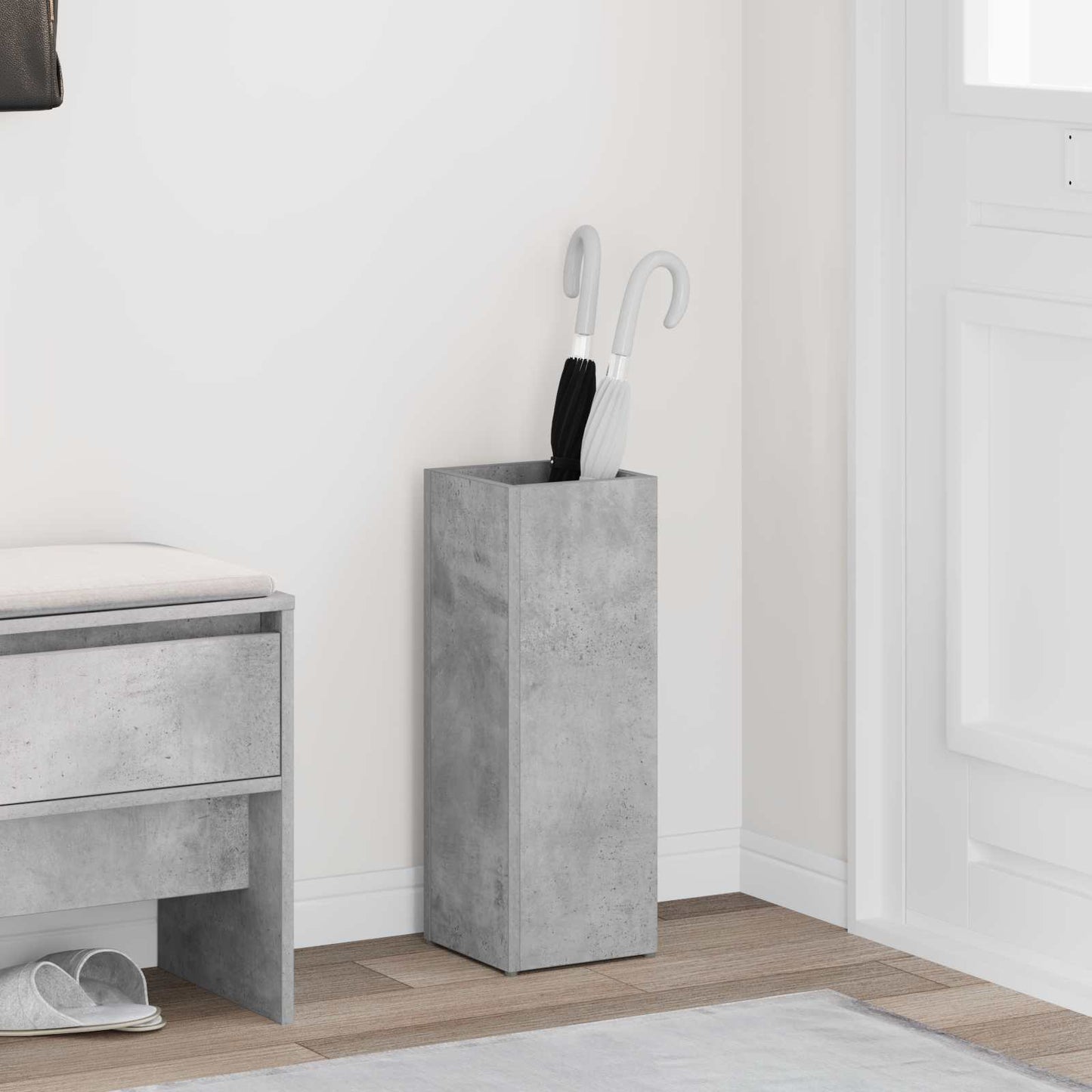 Napernyő Állvány Beton Szürke 20 x 20 x 55,5 cm Szerelt Fa