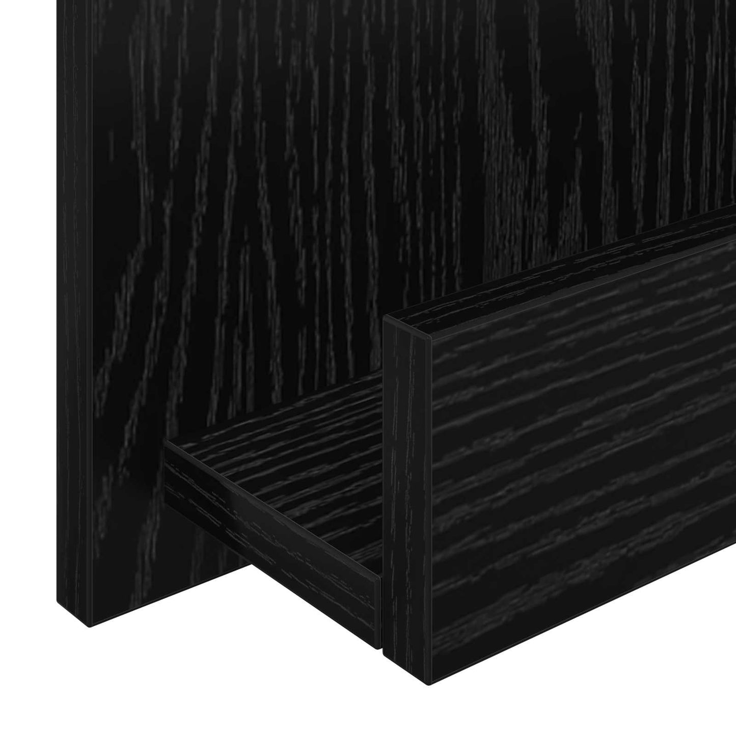 Magazin állvány Fekete tölgy 51 x 11 x 102 cm Szerelt Fa