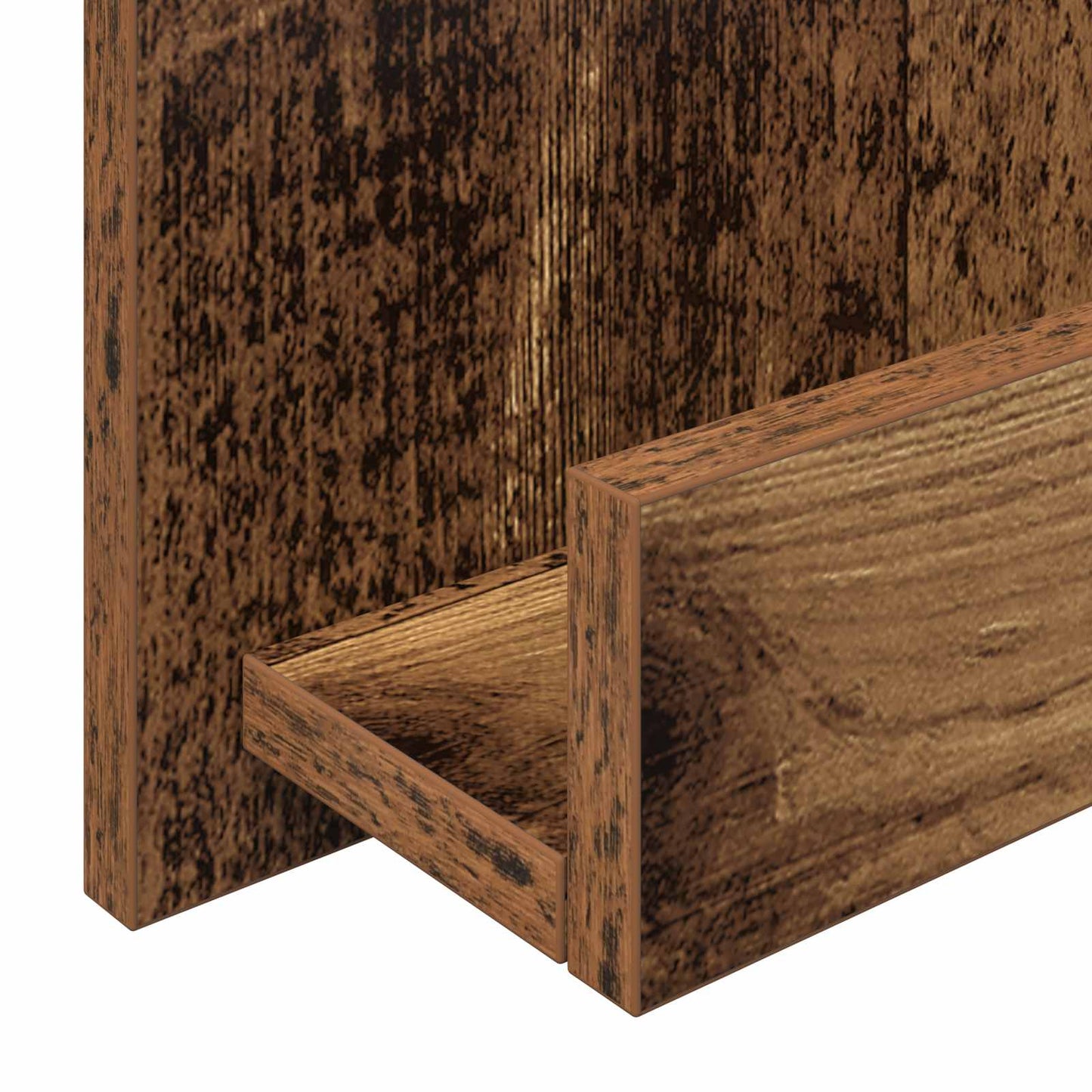 Magazin állvány polcokkal Öreg fa 51 x 11 x 102 cm Szerelt Fa