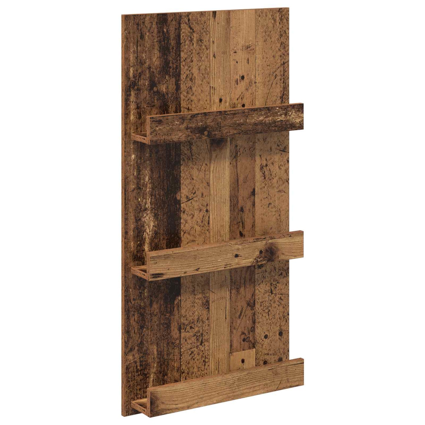 Magazin állvány polcokkal Öreg fa 51 x 11 x 102 cm Szerelt Fa