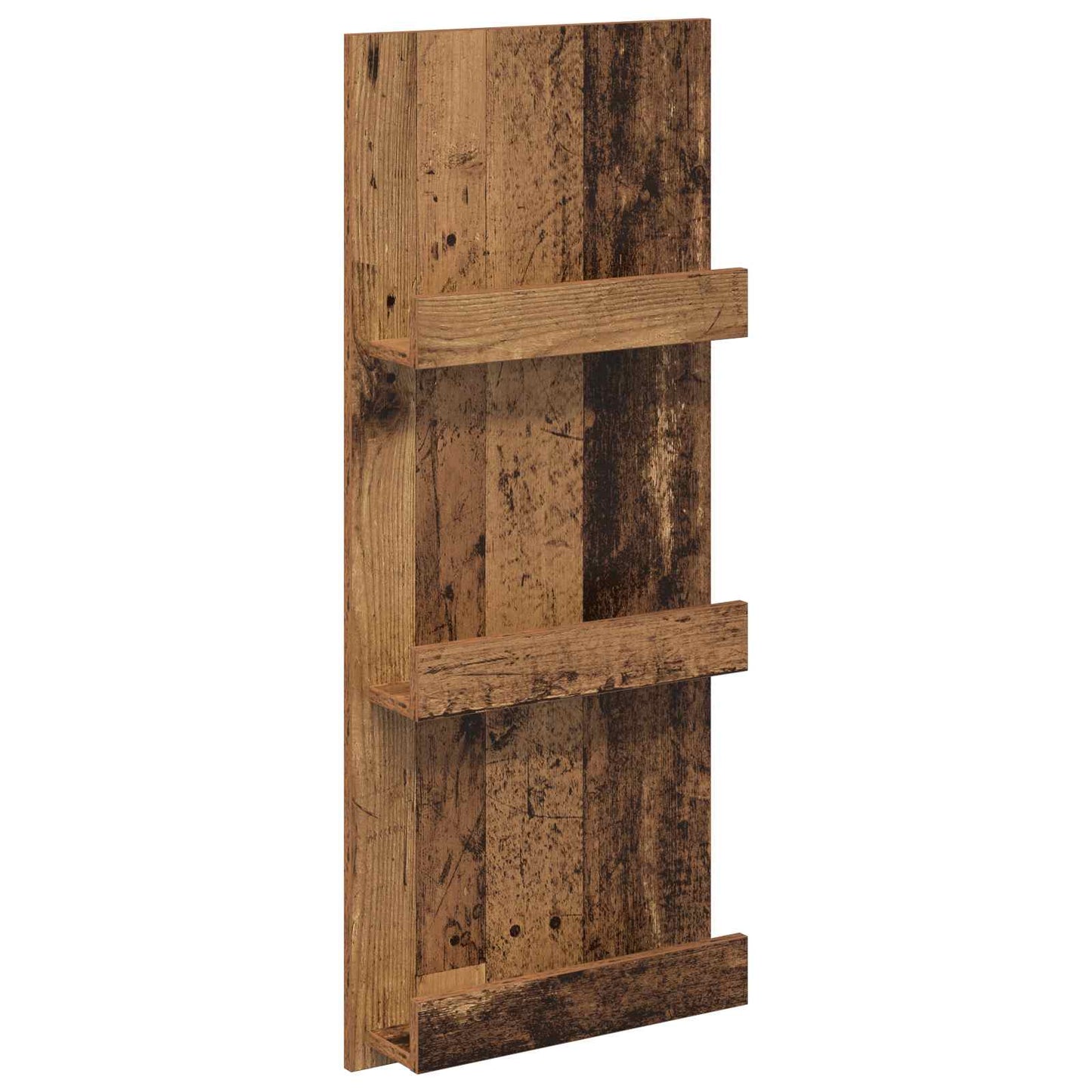 Magazin állvány polcokkal Öreg fa 43 x 11 x 102 cm Faanyag